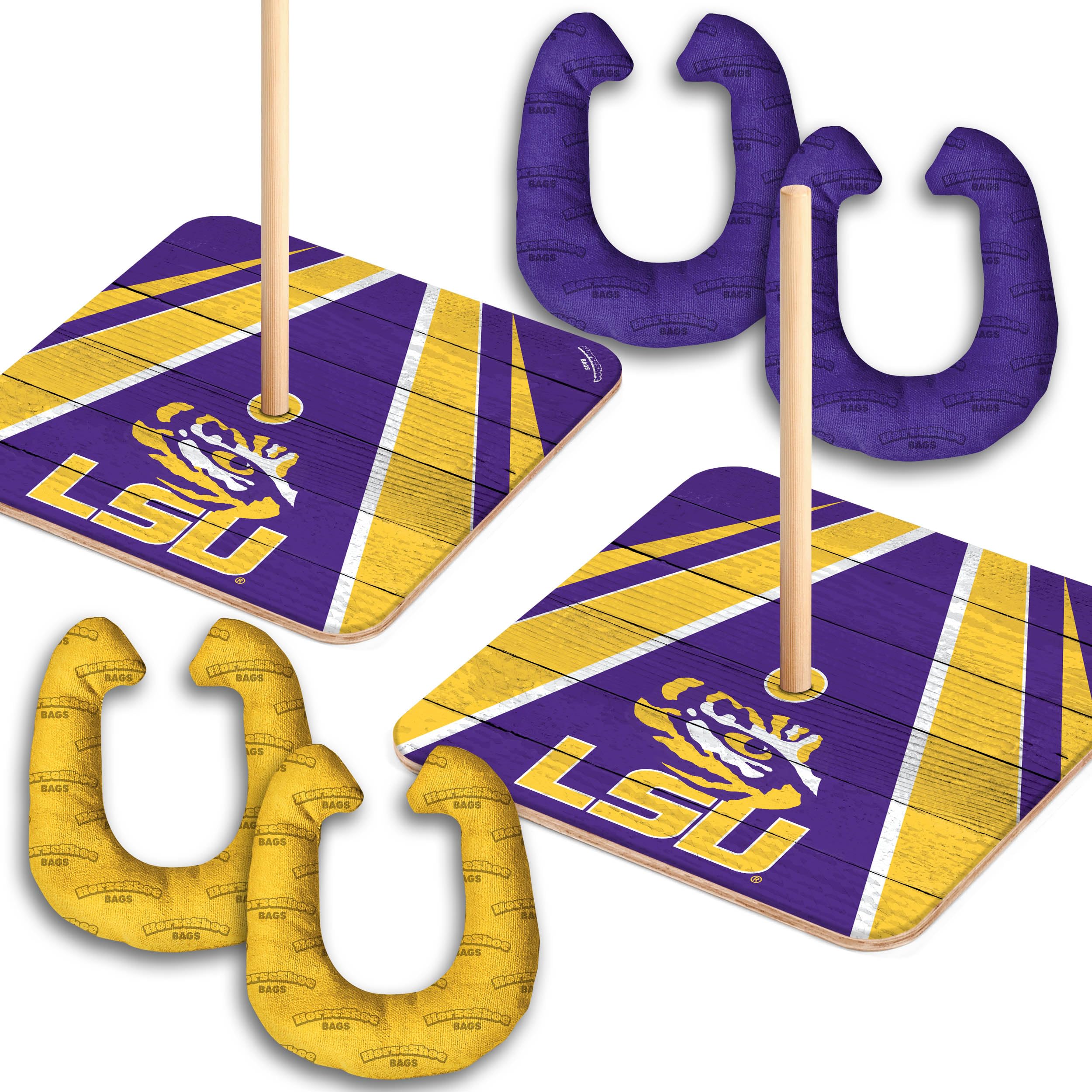 YouTheFan NCAA LSU Tigers Horseshoe Bags - Sports Collectibles, Sports Memorabilia, Sports Fan Shop, Sports Gifts