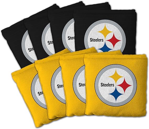 YouTheFan NFL Cornhole Bags 8PK - Pittsburgh Steelers - Sports Gifts, Sports Memorabilia, Sports Collectibles, Fan Shop