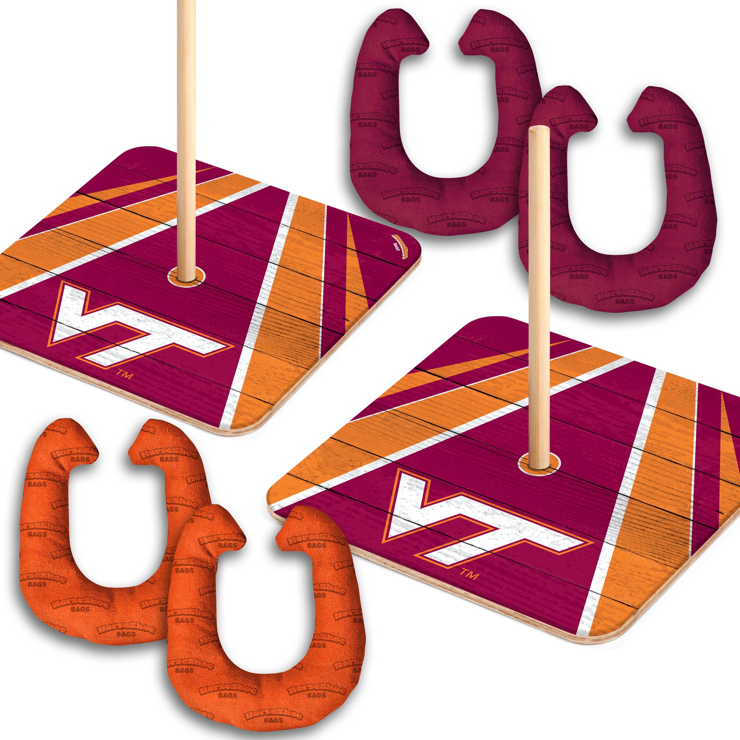 YouTheFan NCAA Virginia Tech Hokies Horseshoe Bags - Sports Collectibles, Sports Memorabilia, Sports Fan Shop, Sports Gifts