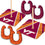 YouTheFan NCAA Virginia Tech Hokies Horseshoe Bags - Sports Collectibles, Sports Memorabilia, Sports Fan Shop, Sports Gifts