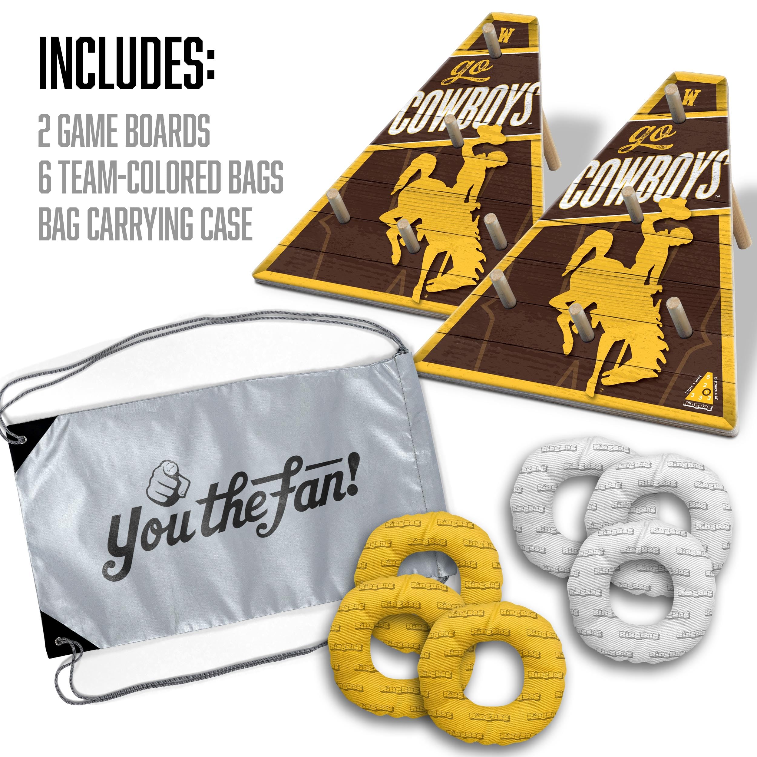 YouTheFan NCAA Wyoming Cowboys RingBag - Sports Collectibles, Sports Memorabilia, Sports Fan Shop, Sports Gifts