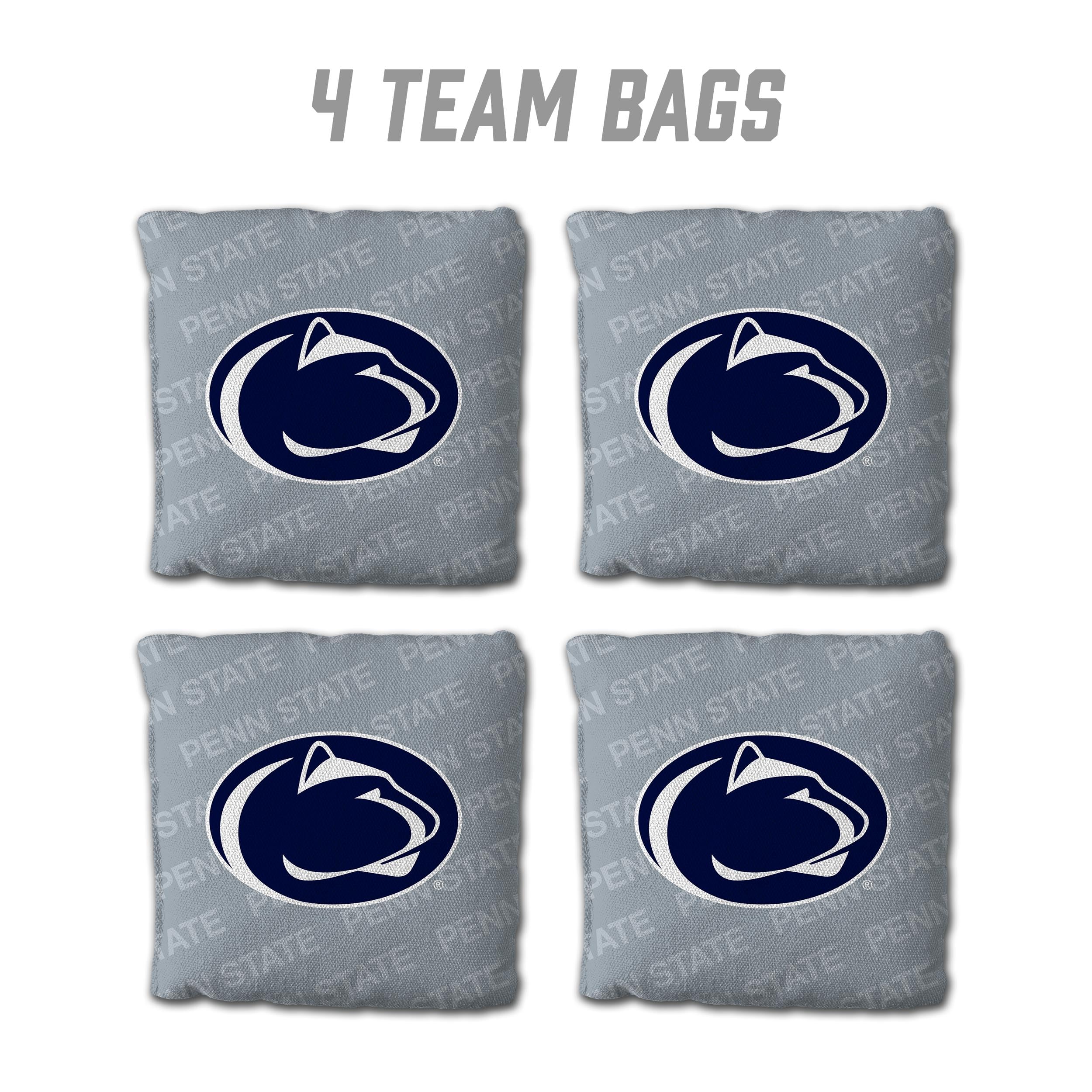 YouTheFan NCAA Penn State Nittany Lions Cornhole Bags - 4PK - Grey - Sports Collectibles, Sports Memorabilia, Sports Fan Shop, Sports Gifts