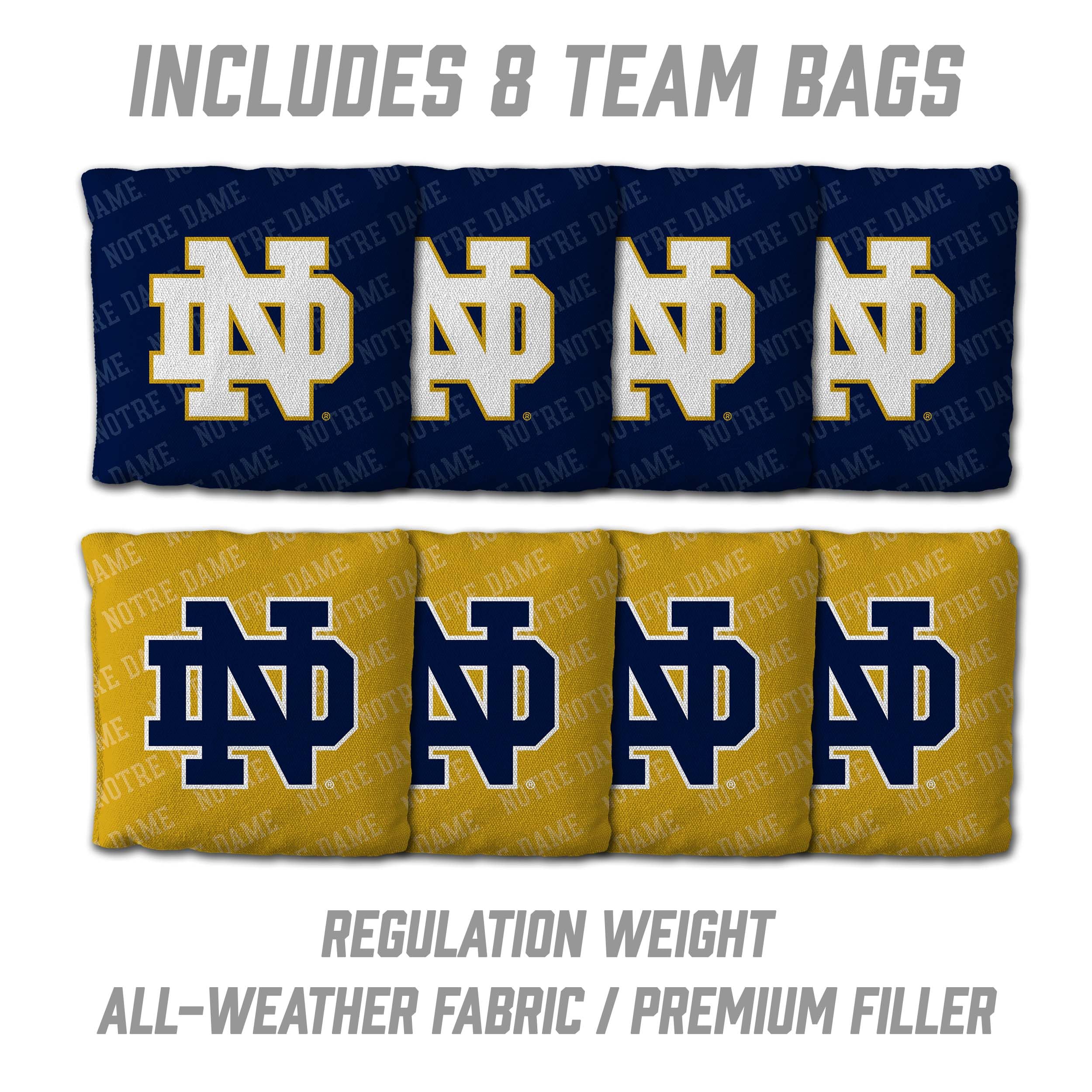 YouTheFan NCAA Notre Dame Fighting Irish 2’ x 3’ Wood Cornhole Game with Logo Bags - Sports Collectibles, Sports Memorabilia, Sports Fan Shop, Sports Gifts
