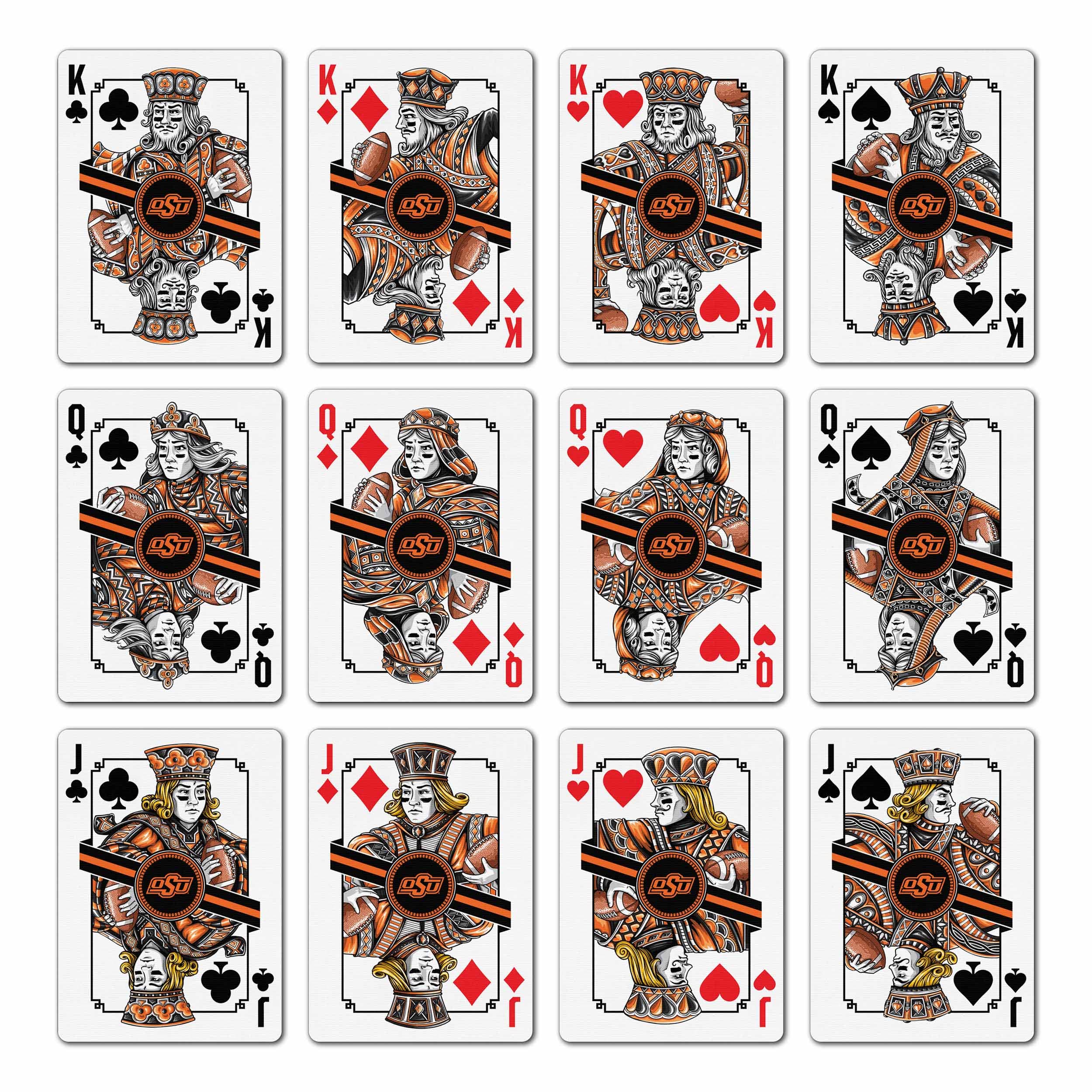 YouTheFan NCAA Oklahoma State Cowboys Classic Series Playing Cards, Team Colors - Sports Collectibles, Sports Memorabilia, Sports Fan Shop, Sports Gifts