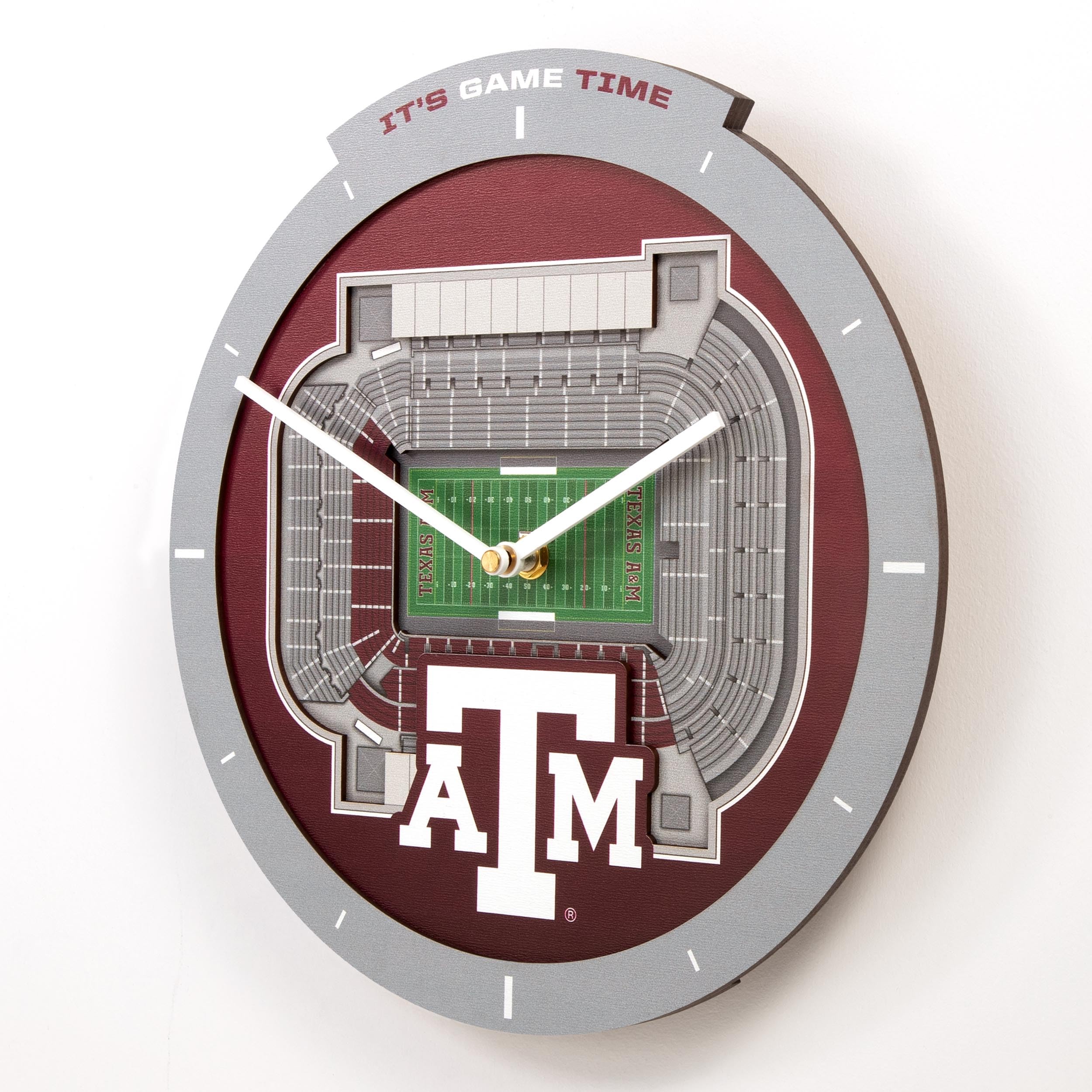 YouTheFan NCAA Texas A&M Aggies 3D StadiumView Clock - Sports Collectibles, Sports Memorabilia, Sports Fan Shop, Sports Gifts