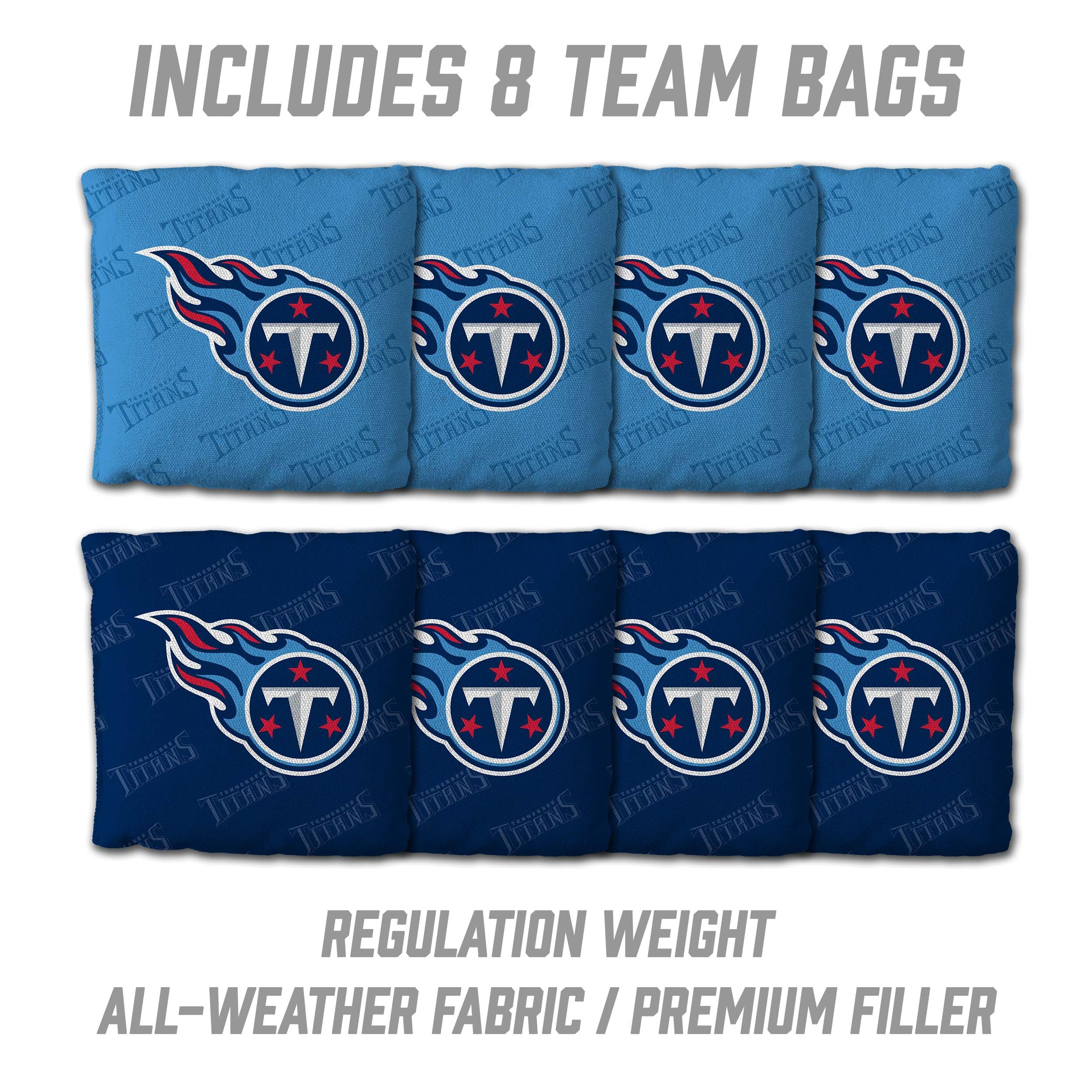YouTheFan NFL Tennessee Titans 2’ x 4’ Professional Wood Cornhole Game with Logo Bags - Sports Collectibles, Sports Memorabilia, Sports Fan Shop, Sports Gifts