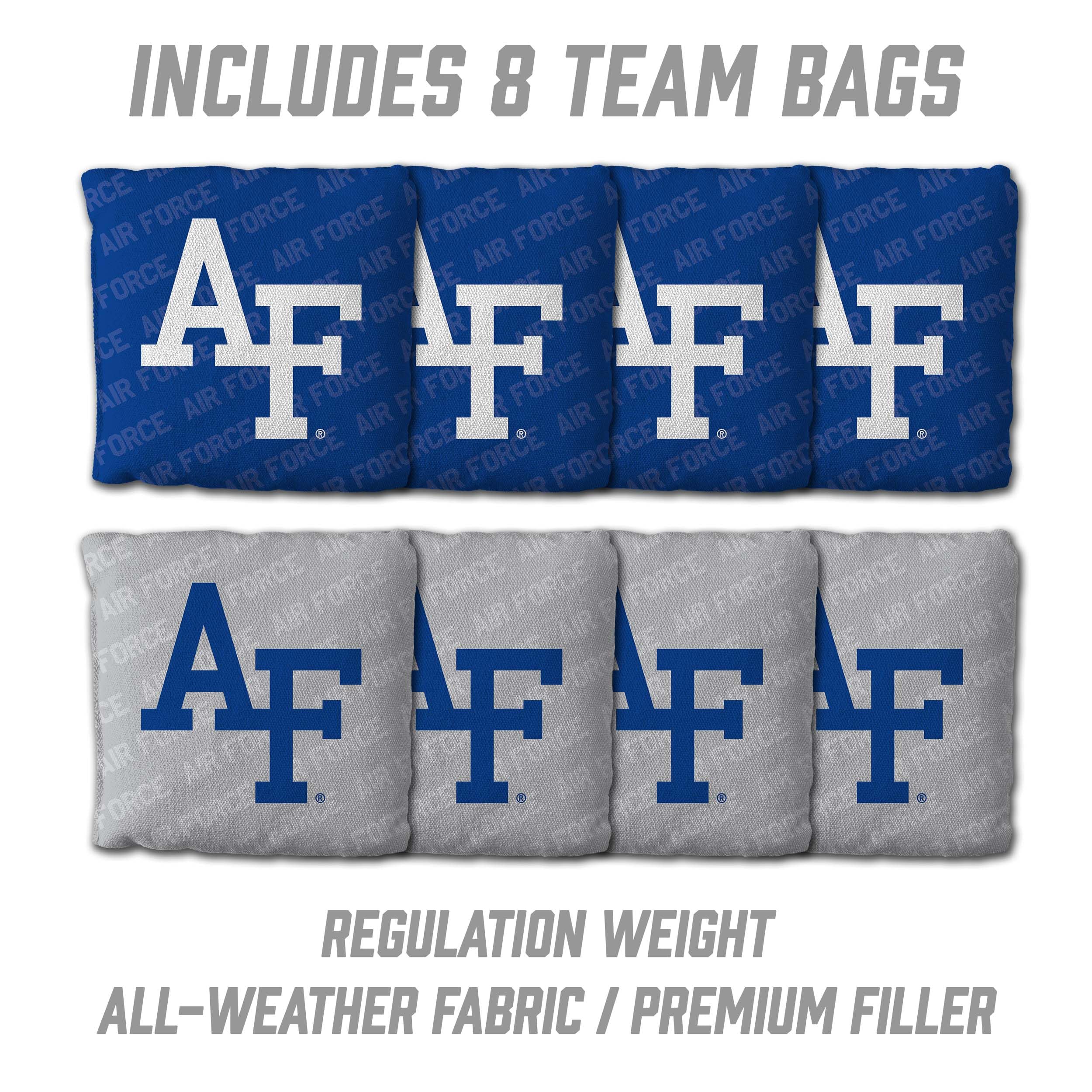 YouTheFan NCAA Air Force Academy 2’ x 4’ Professional Wood Cornhole Game with Logo Bags - Sports Collectibles, Sports Memorabilia, Sports Fan Shop, Sports Gifts