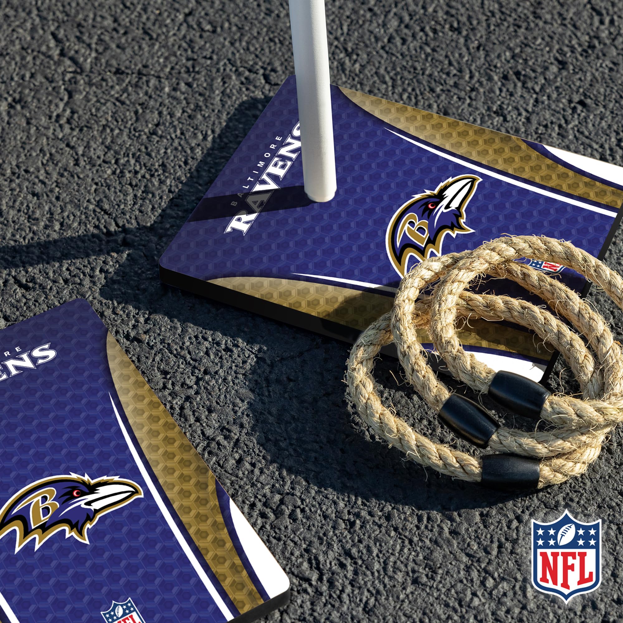 Wild Sports NFL Quoits Set with Direct Print HD Team Graphics – Tailgate Ring Toss Game – Great Gift for Any Football Fan! Ring Toss Family Outdoor Games for The Beach, BBQ, or Tailgate Party - Sports Collectibles, Sports Memorabilia, Sports Fan Shop, Sports Gifts