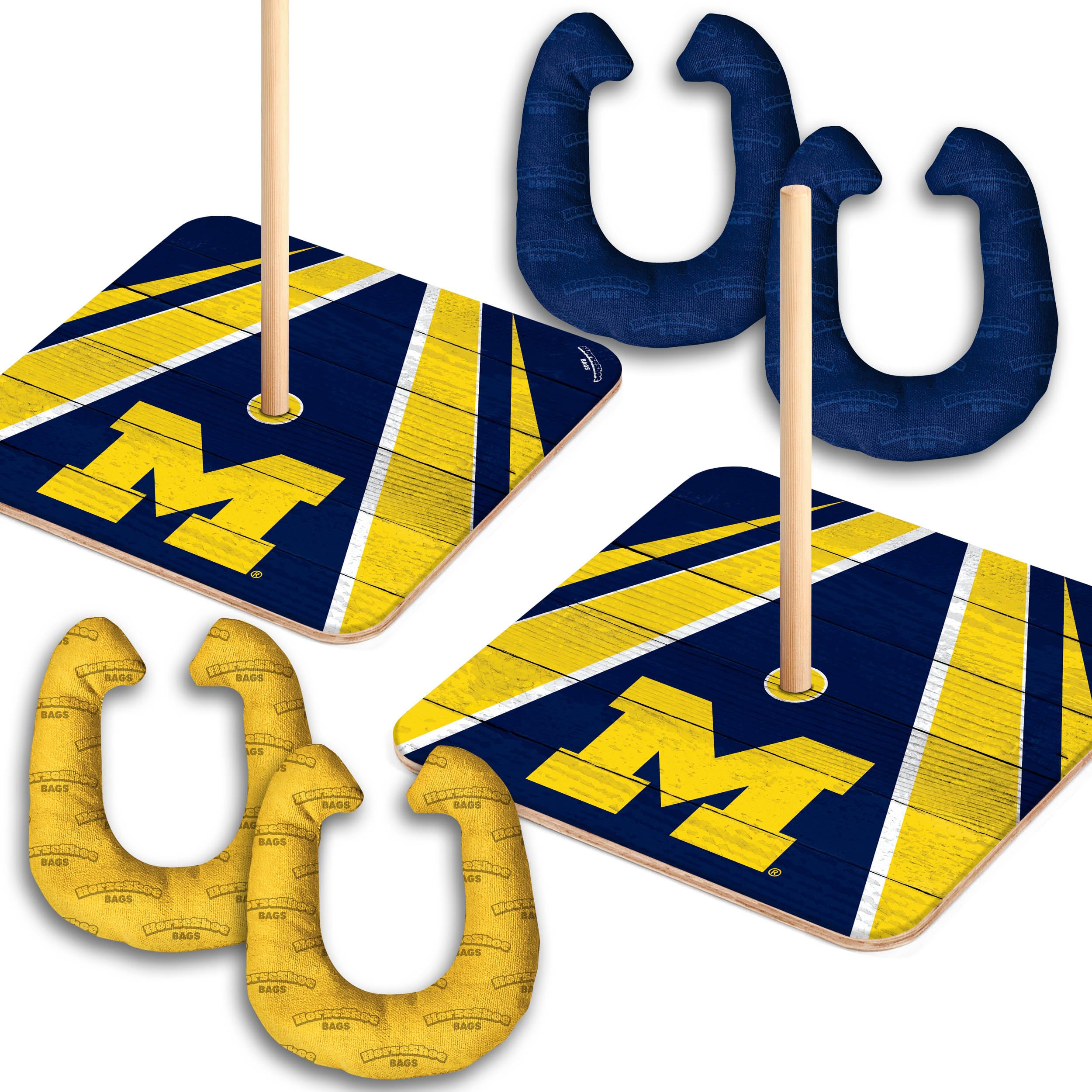 YouTheFan NCAA Michigan Wolverines Horseshoe Bags - Sports Collectibles, Sports Memorabilia, Sports Fan Shop, Sports Gifts