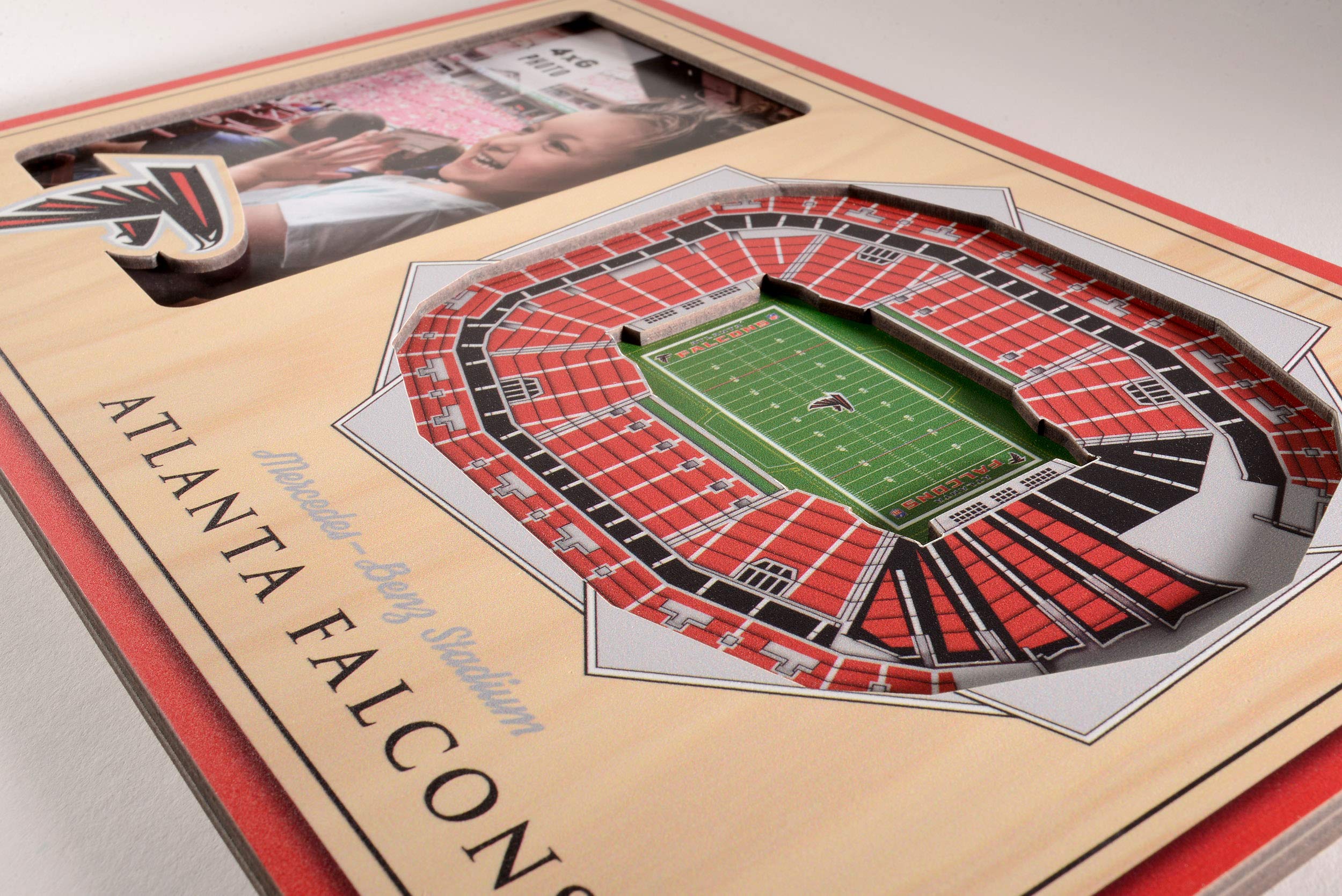 YouTheFan NFL Atlanta Falcons 3D StadiumViews Picture Frame - Sports Collectibles, Sports Memorabilia, Sports Fan Shop, Sports Gifts