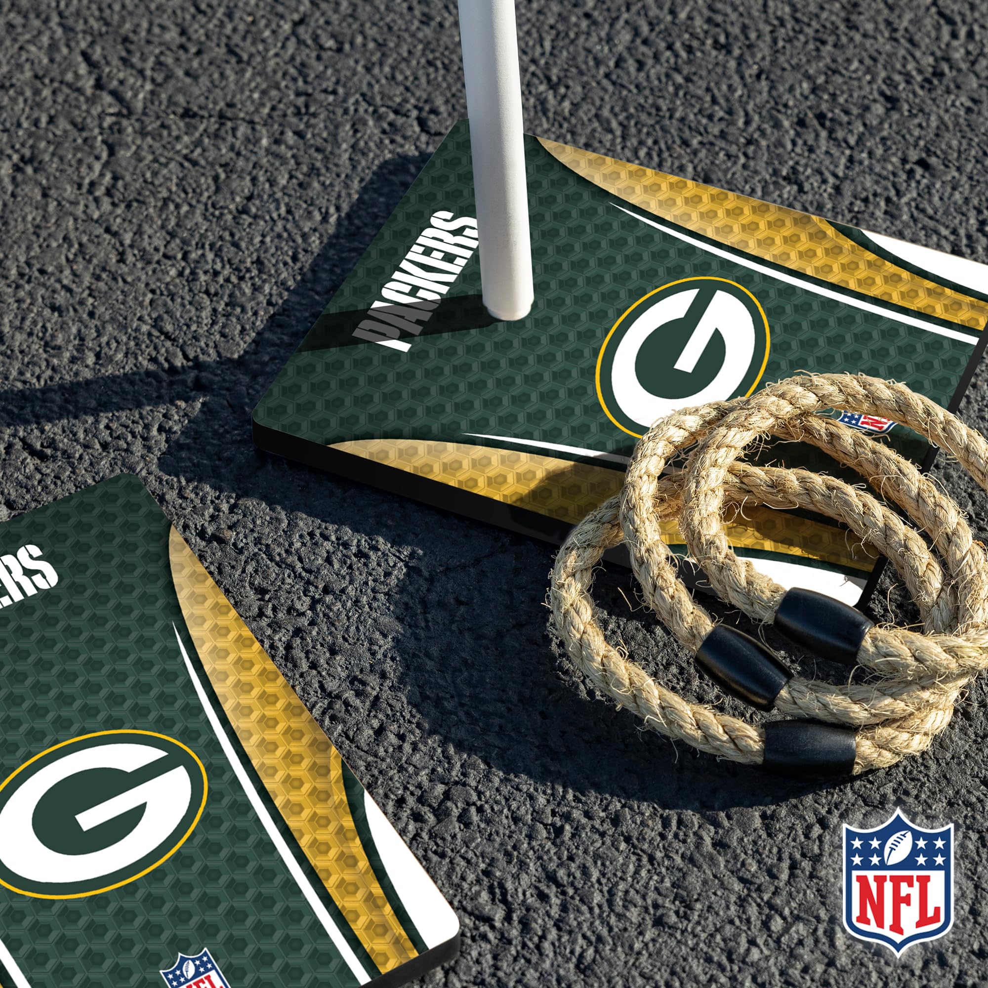 Wild Sports NFL Quoits Set with Direct Print HD Team Graphics – Tailgate Ring Toss Game – Great Gift for Any Football Fan! Ring Toss Family Outdoor Games for The Beach, BBQ, or Tailgate Party - Sports Collectibles, Sports Memorabilia, Sports Fan Shop, Sports Gifts