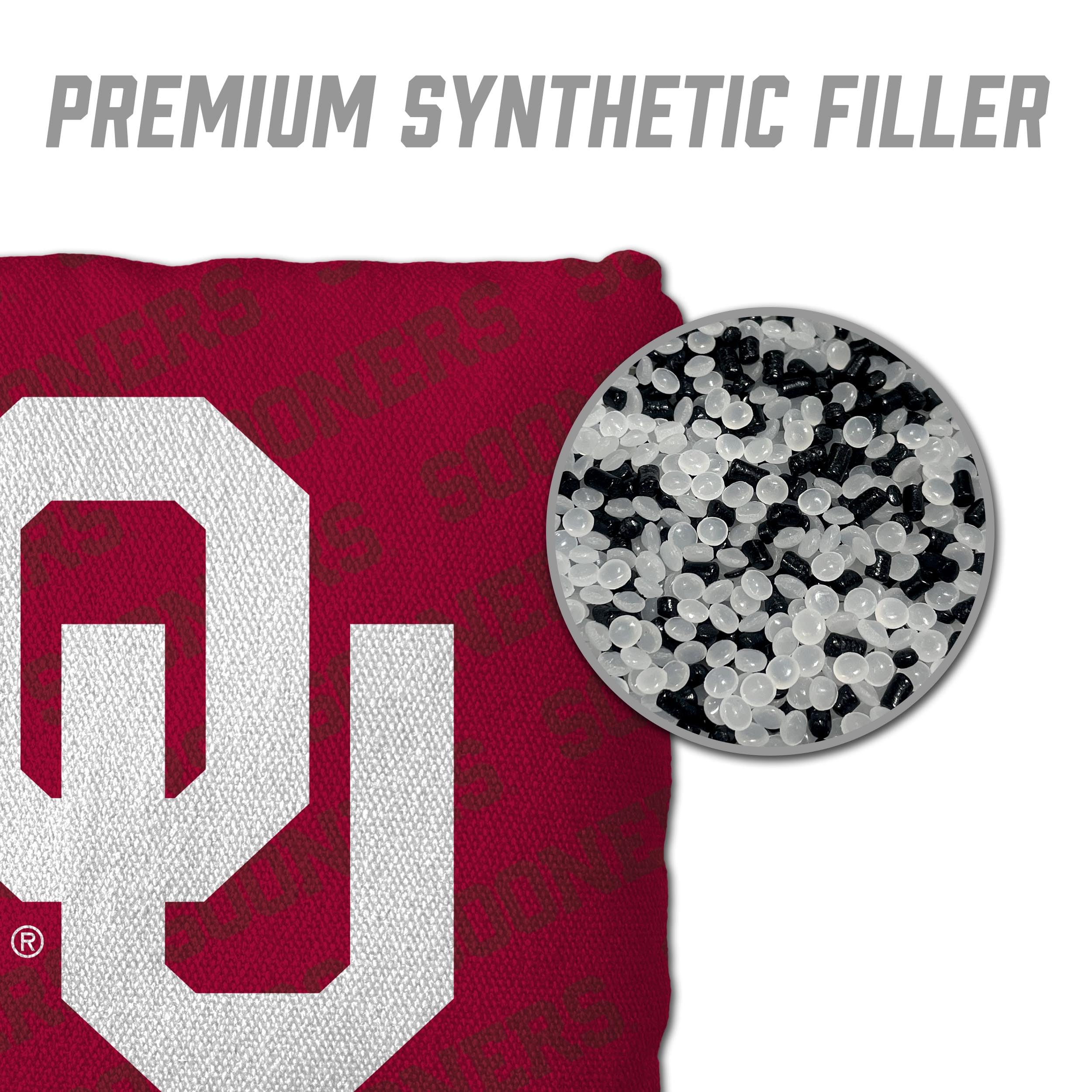 YouTheFan NCAA Oklahoma Sooners Cornhole Bags - 4PK - Red - Sports Collectibles, Sports Memorabilia, Sports Fan Shop, Sports Gifts