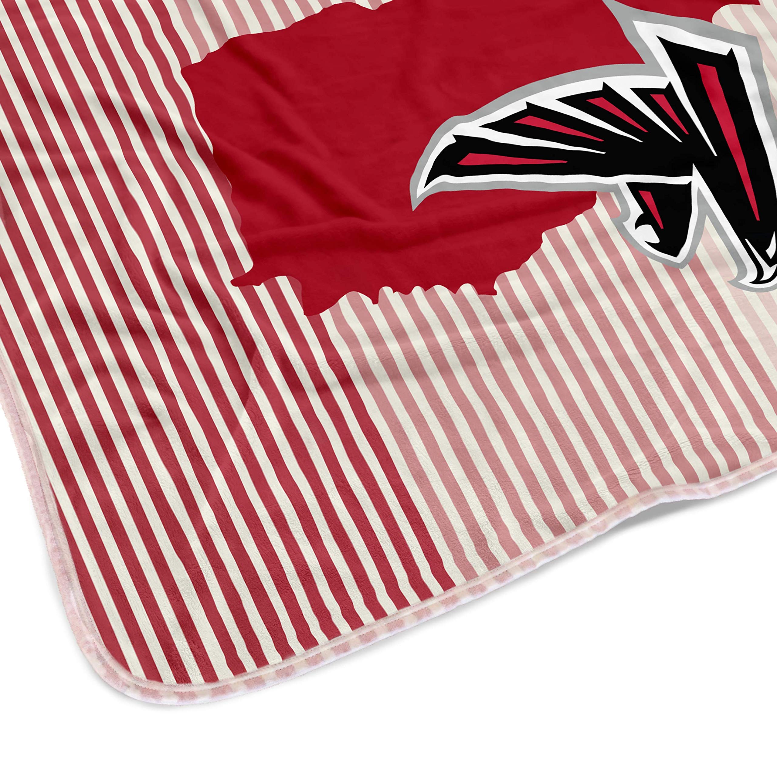 Pegasus Sports NFL Ultra Fleece State Stripe Blanket- Atlanta Falcons - Sports Gifts, Sports Memorabilia, Sports Collectibles, Fan Shop