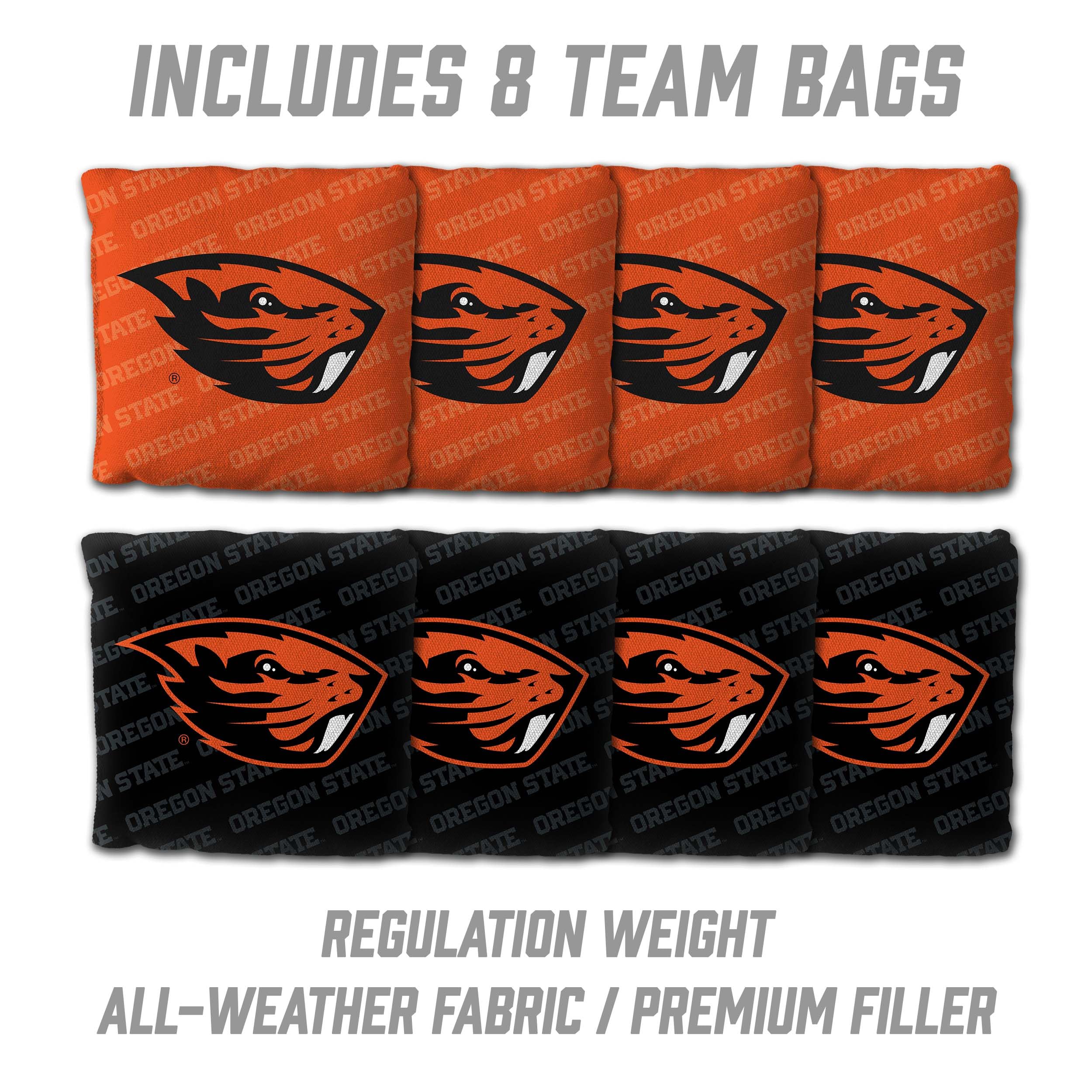 YouTheFan NCAA Oregon State Beavers 2’ x 4’ Professional Wood Cornhole Game with Logo Bags - Sports Collectibles, Sports Memorabilia, Sports Fan Shop, Sports Gifts
