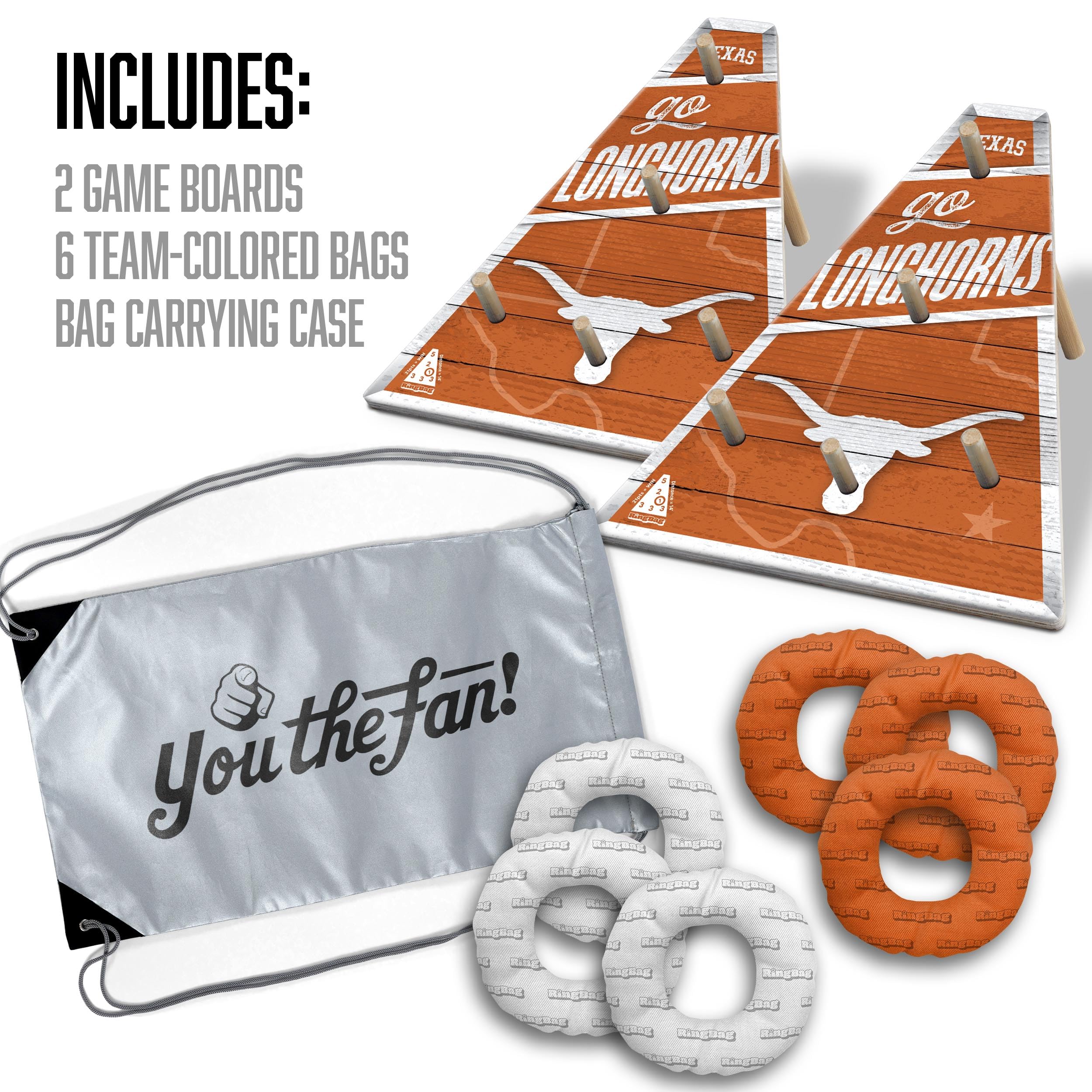 YouTheFan NCAA Texas Longhorns RingBag - Sports Collectibles, Sports Memorabilia, Sports Fan Shop, Sports Gifts