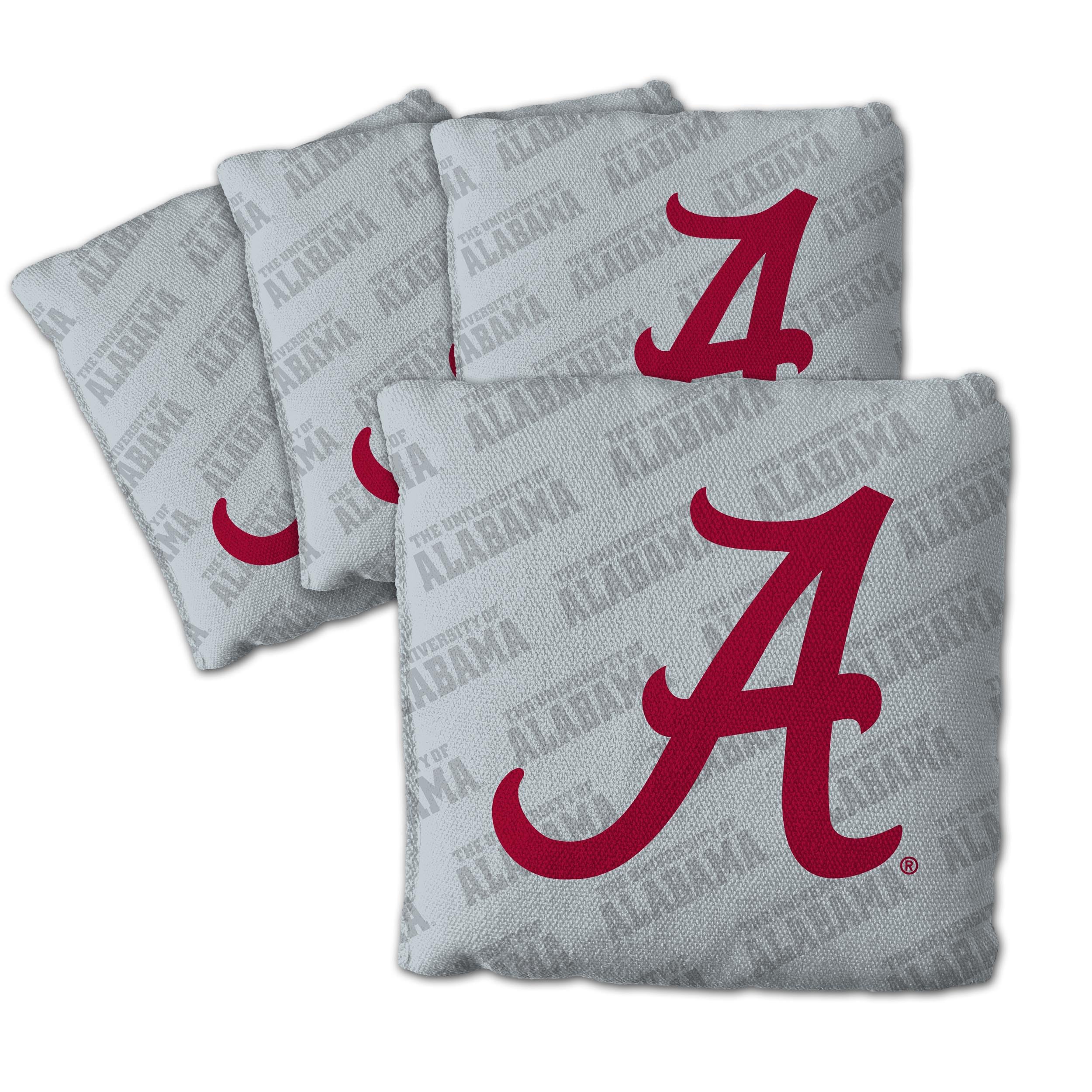 YouTheFan NCAA Alabama Crimson Tide Cornhole Bags - 4PK - Grey - Sports Collectibles, Sports Memorabilia, Sports Fan Shop, Sports Gifts