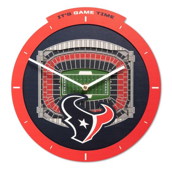 YouTheFan NFL Houston Texans 3D StadiumView Clock - Sports Collectibles, Sports Memorabilia, Sports Fan Shop, Sports Gifts