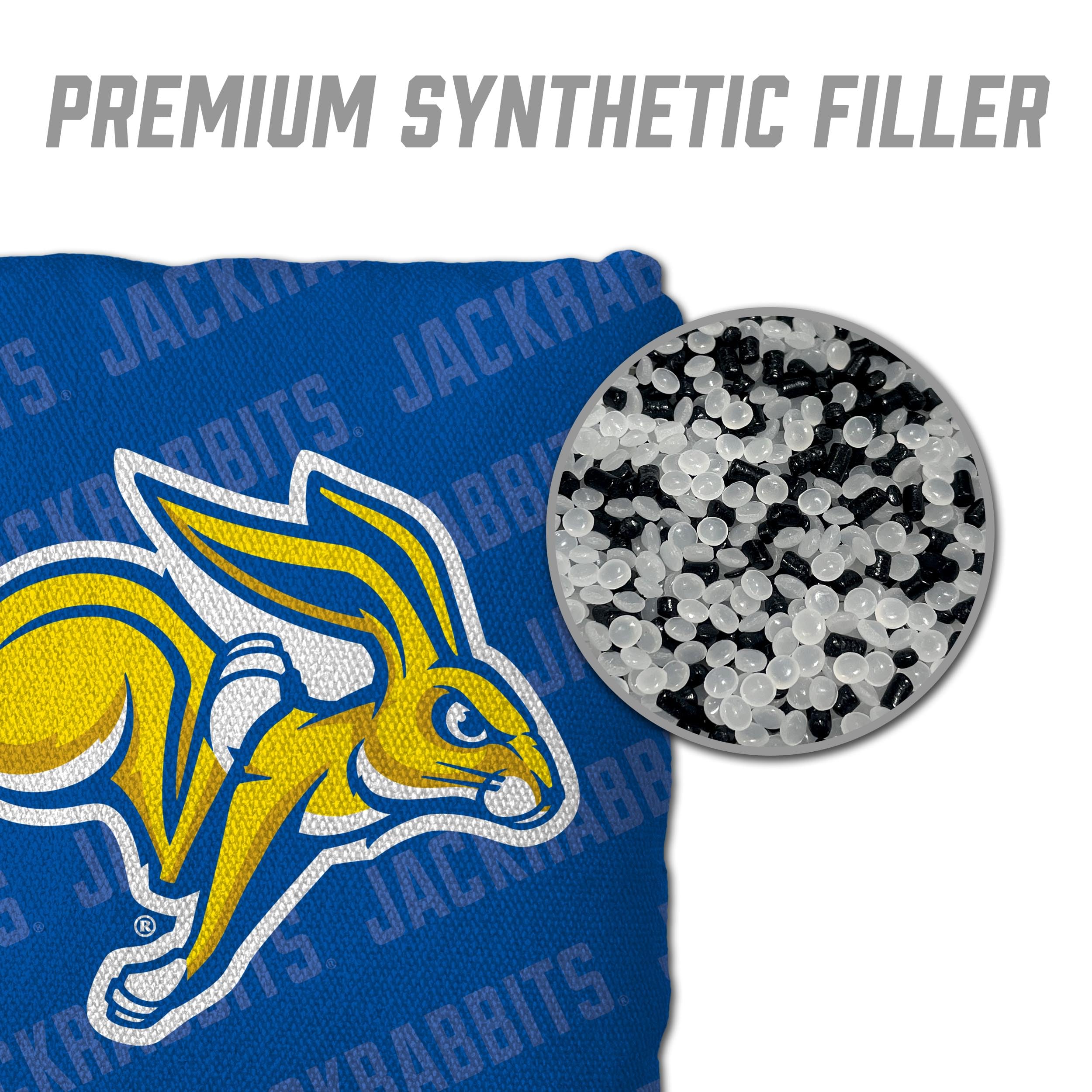 YouTheFan NCAA South Dakota State Jackrabbits Cornhole Bags - 4PK - Blue - Sports Gifts, Sports Memorabilia, Sports Collectibles, Fan Shop