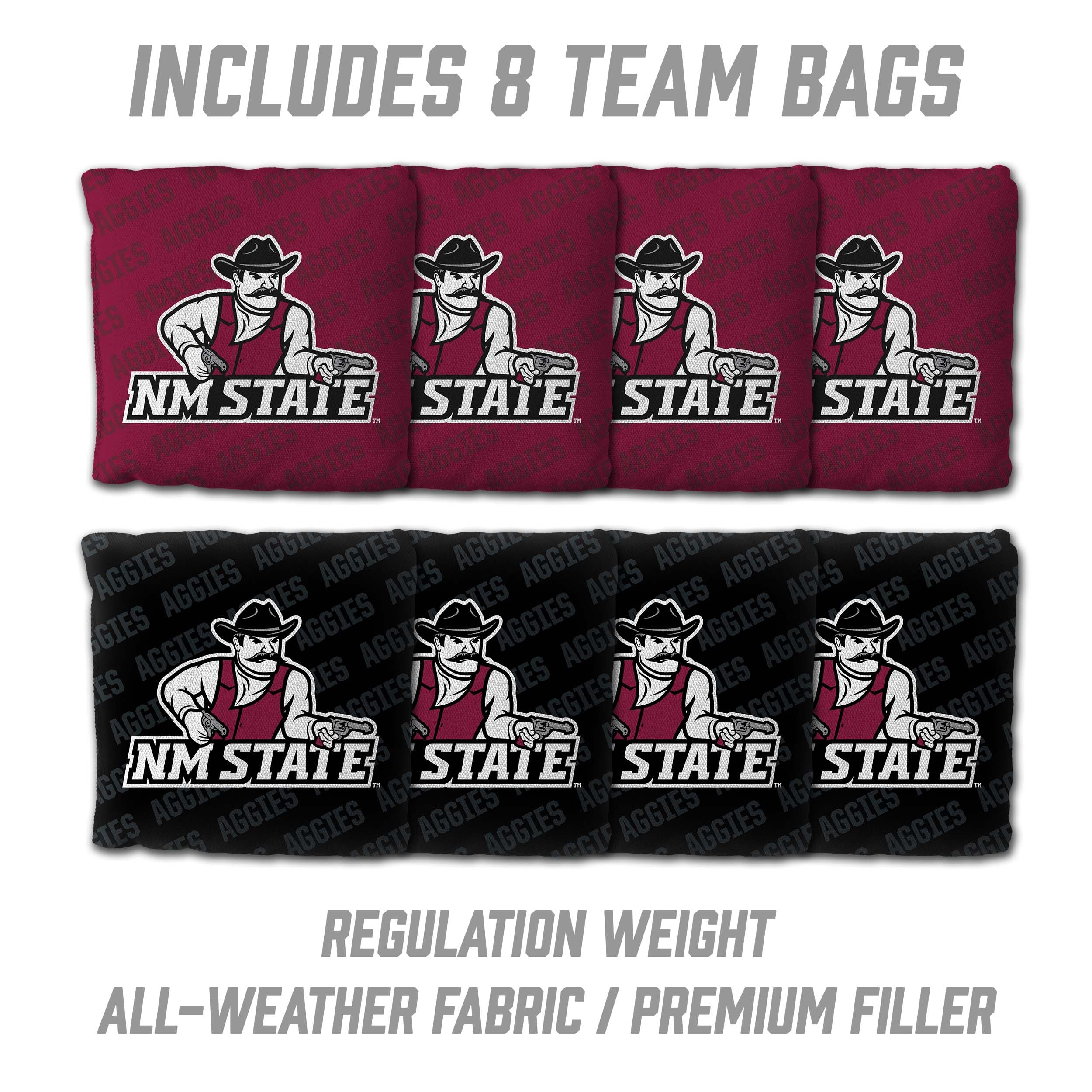 YouTheFan NCAA New Mexico State Aggies 2’ x 4’ Professional Wood Cornhole Game with Logo Bags - Sports Collectibles, Sports Memorabilia, Sports Fan Shop, Sports Gifts