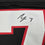 Framed Autographed/Signed Bijan Robinson 35x39 Atlanta Retro Black Football Jersey Beckett BAS COA