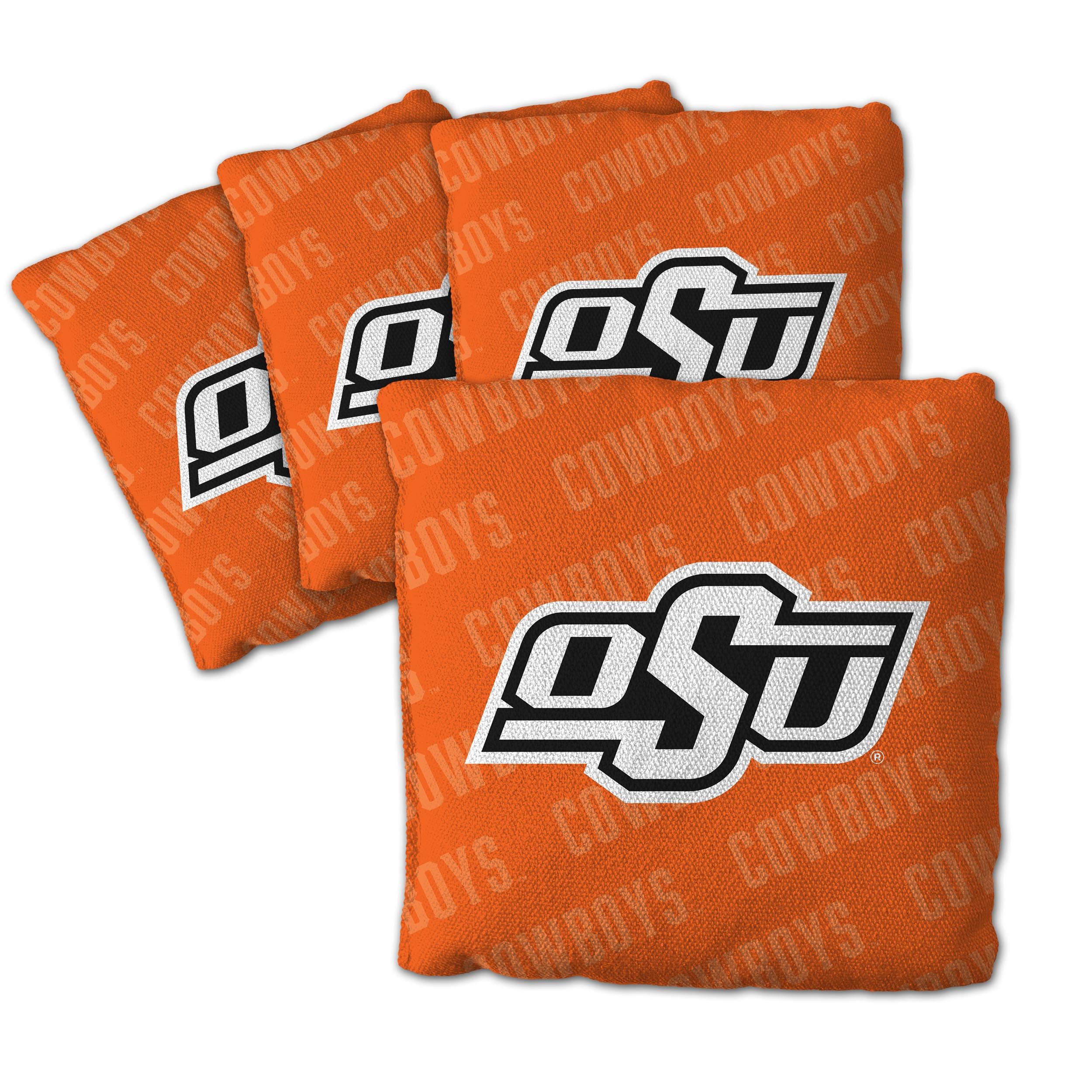 YouTheFan NCAA Oklahoma State Cowboys Cornhole Bags - 4PK - Orange - Sports Collectibles, Sports Memorabilia, Sports Fan Shop, Sports Gifts