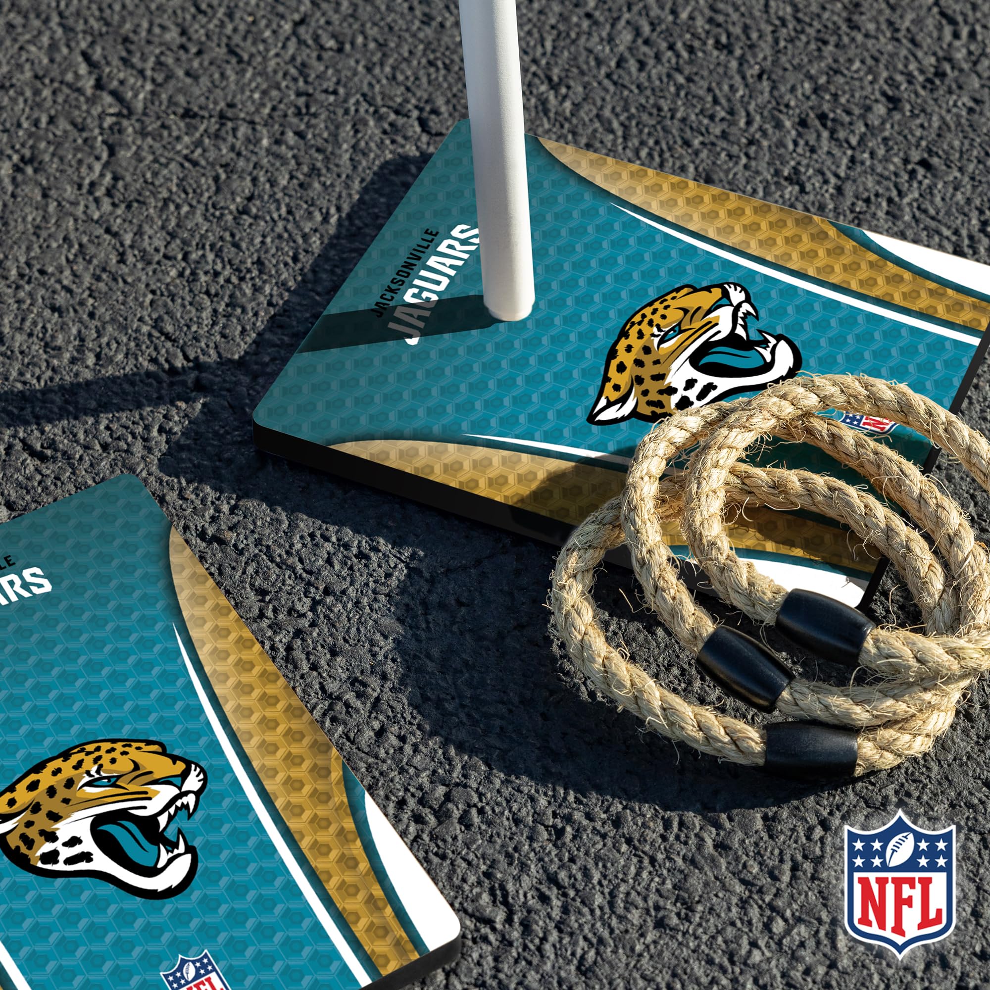 Wild Sports NFL Quoits Set with Direct Print HD Team Graphics – Tailgate Ring Toss Game – Great Gift for Any Football Fan! Ring Toss Family Outdoor Games for The Beach, BBQ, or Tailgate Party - Sports Collectibles, Sports Memorabilia, Sports Fan Shop, Sports Gifts