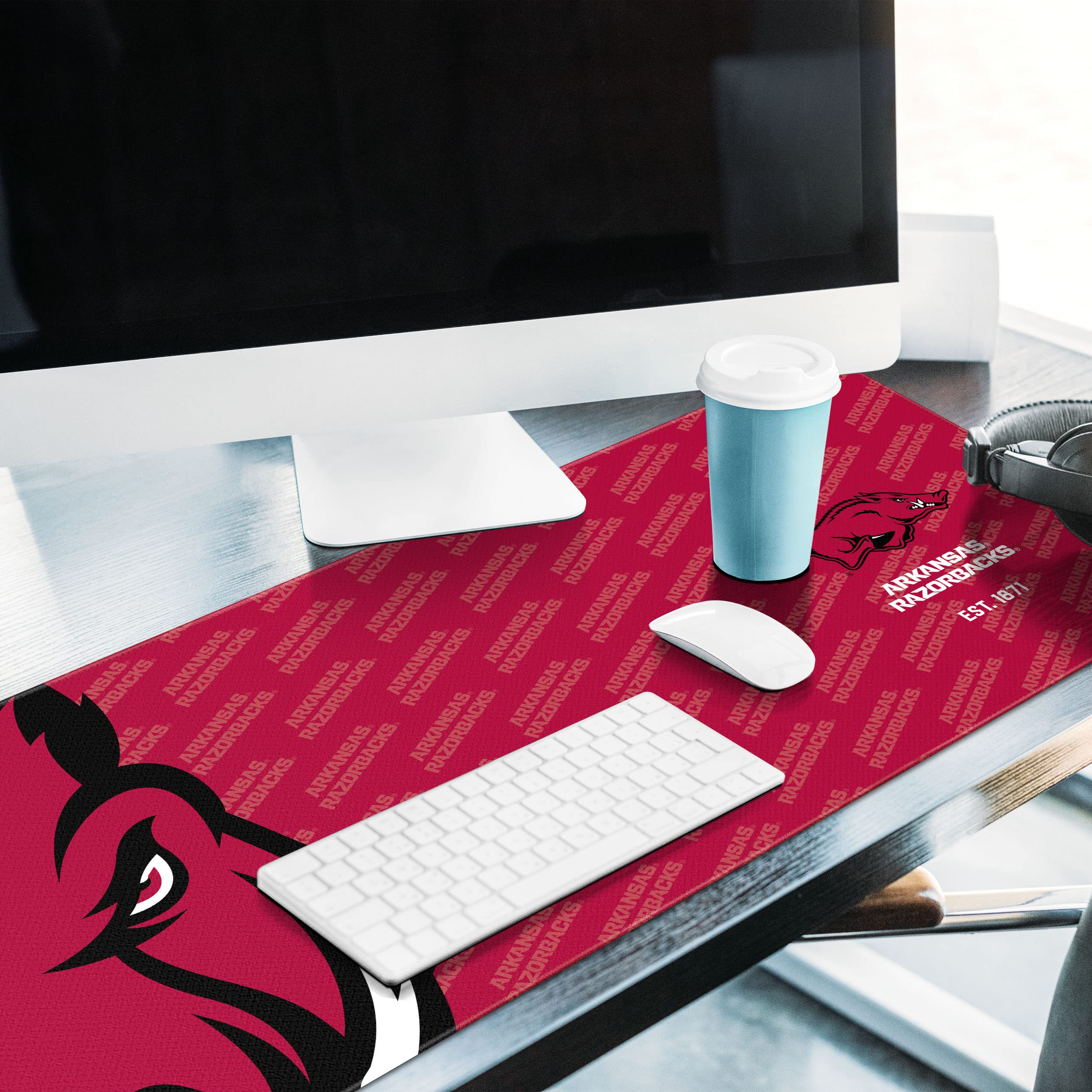 YouTheFan NCAA Arkansas Razorbacks Logo Series Desk Pad - Sports Collectibles, Sports Memorabilia, Sports Fan Shop, Sports Gifts