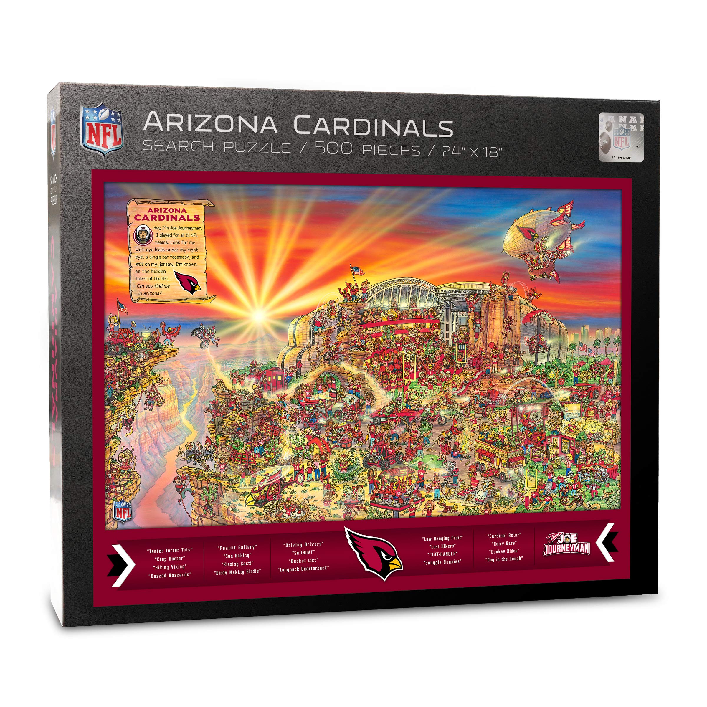 YouTheFan NFL Joe Journeyman 18'' x 24'' 500-Piece Team Puzzle - Sports Collectibles, Sports Memorabilia, Sports Fan Shop, Sports Gifts