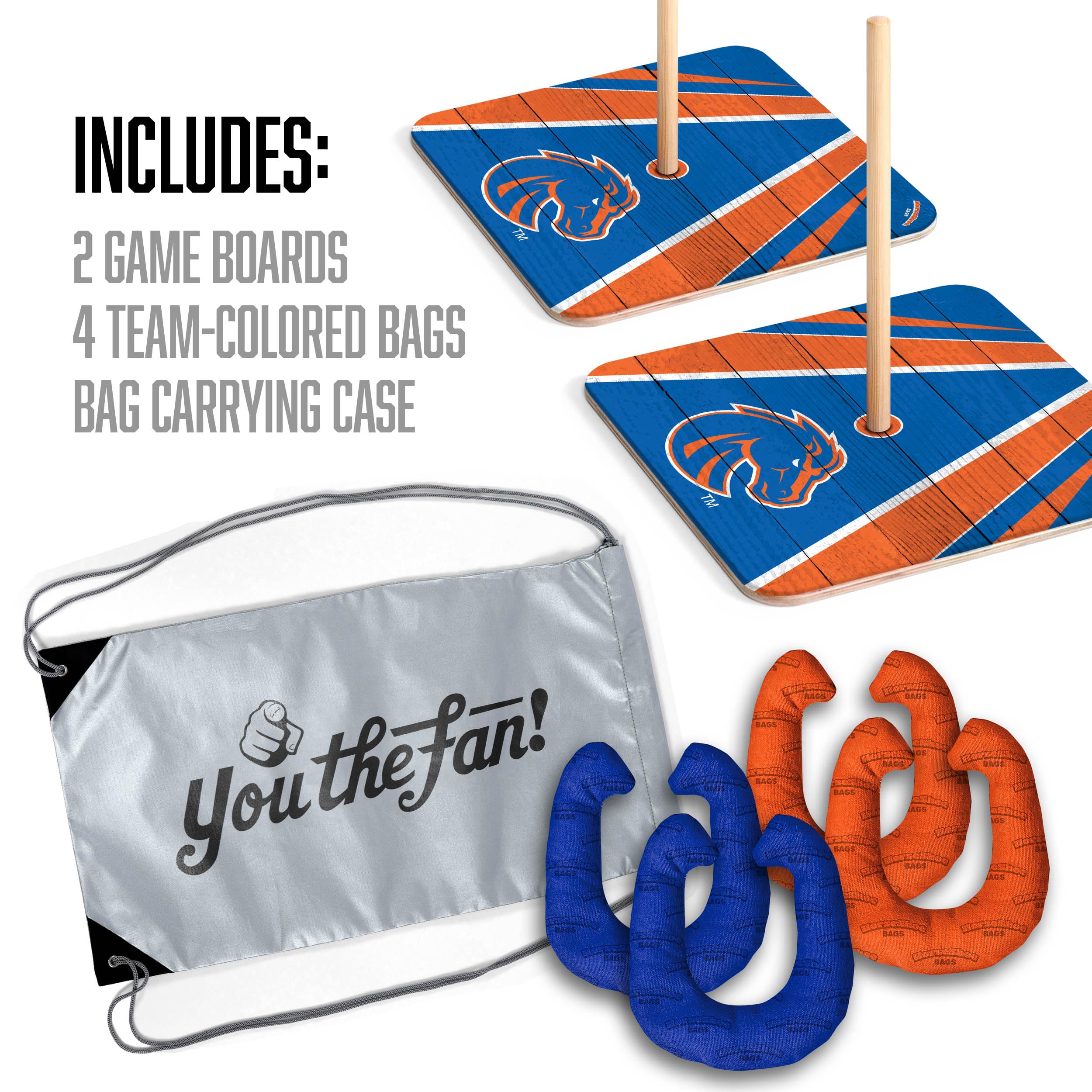 YouTheFan NCAA Boise State Broncos Horseshoe Bags - Sports Collectibles, Sports Memorabilia, Sports Fan Shop, Sports Gifts