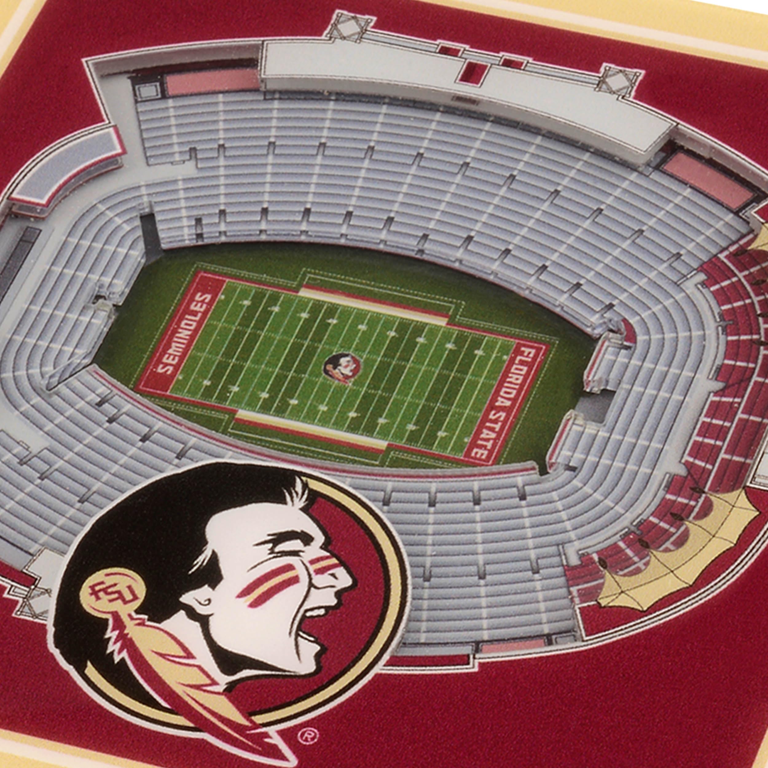 YouTheFan NCAA Florida State Seminoles Licensed Fan Cribbage Wood Board Game - Sports Collectibles, Sports Memorabilia, Sports Fan Shop, Sports Gifts