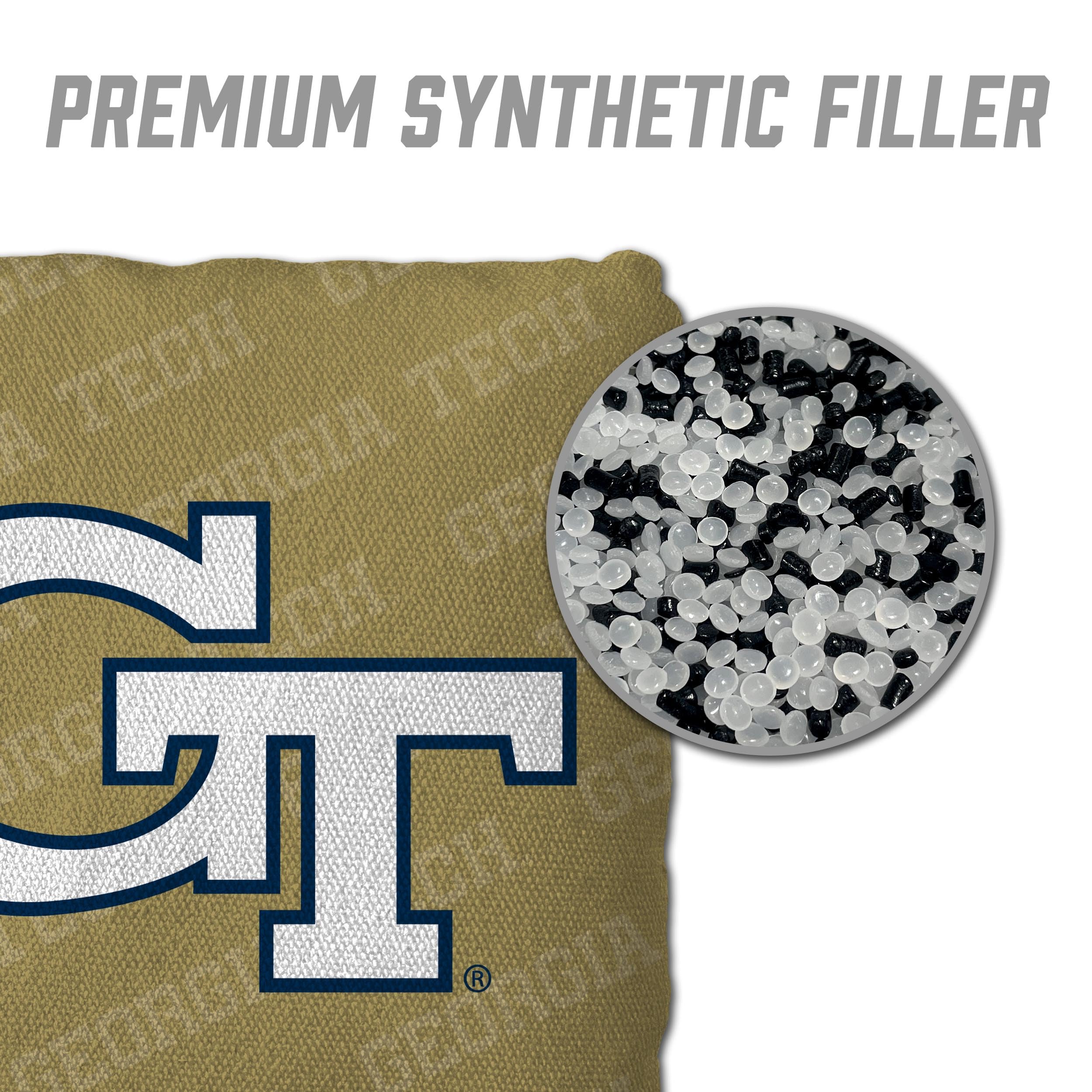 YouTheFan NCAA Georgia Tech Yellow Jackets Cornhole Bags - 4PK - Gold - Sports Collectibles, Sports Memorabilia, Sports Fan Shop, Sports Gifts
