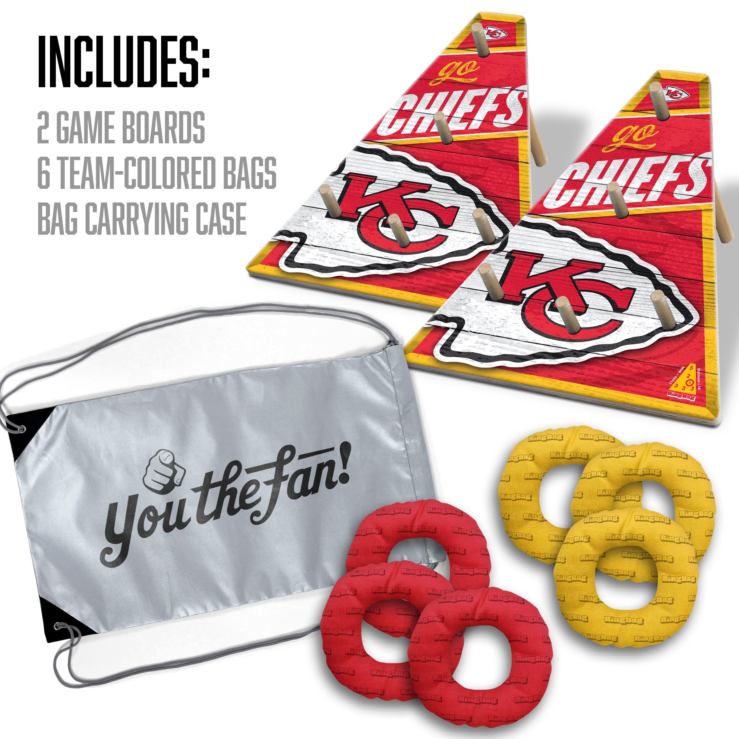 YouTheFan NFL Kansas City Chiefs RingBag - Sports Collectibles, Sports Memorabilia, Sports Fan Shop, Sports Gifts