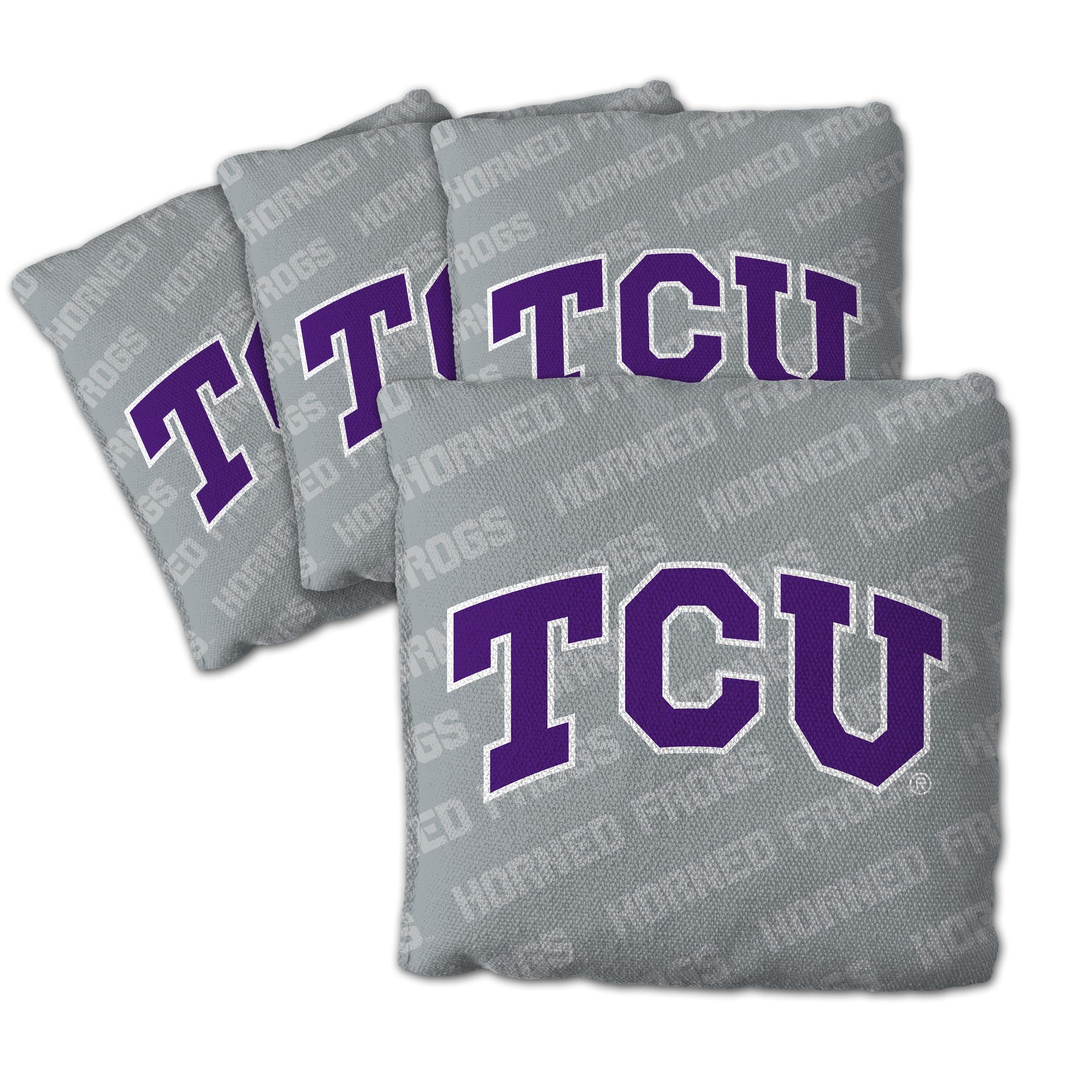 YouTheFan NCAA TCU Horned Frogs Cornhole Bags - 4PK - Grey - Sports Collectibles, Sports Memorabilia, Sports Fan Shop, Sports Gifts