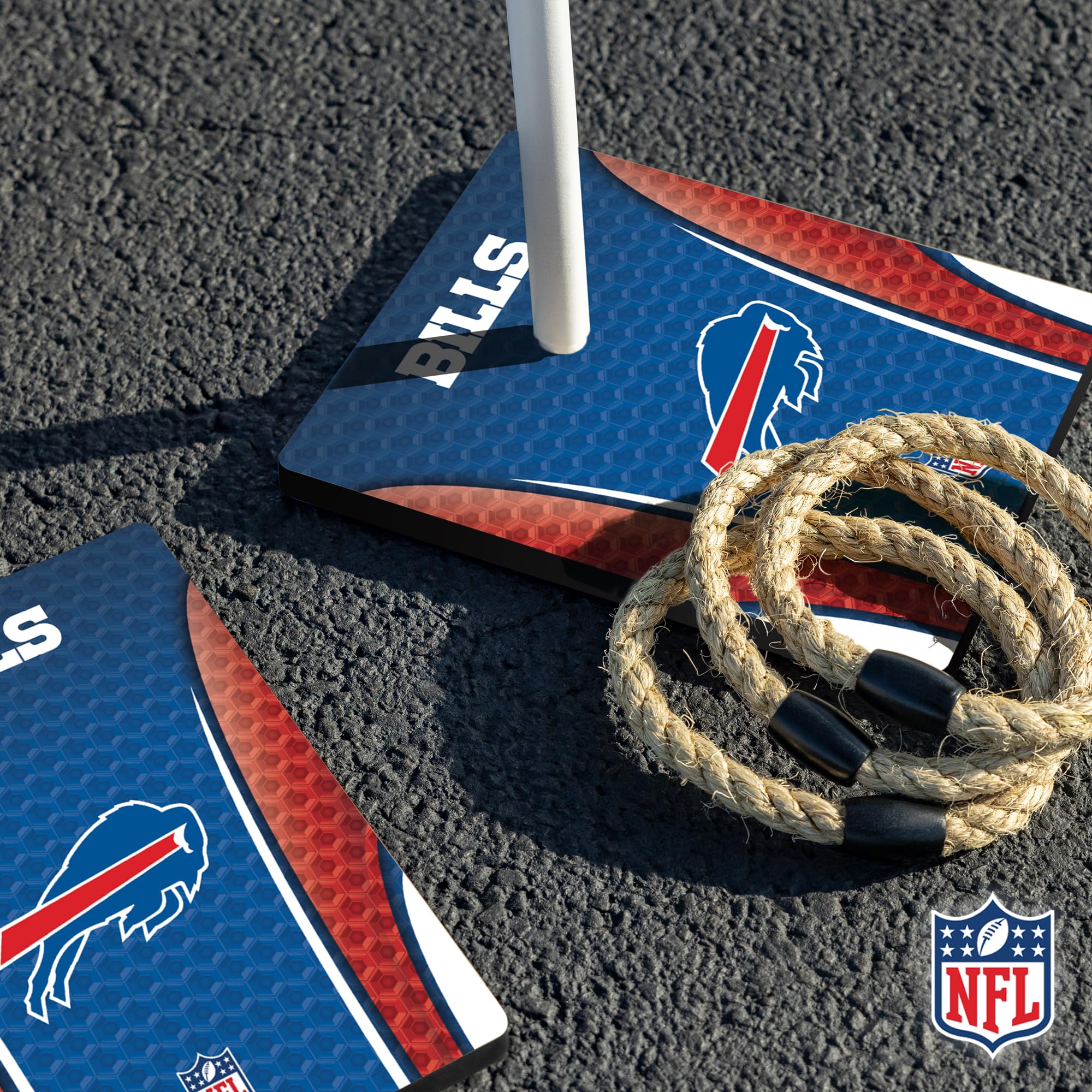 Wild Sports NFL Quoits Set with Direct Print HD Team Graphics – Tailgate Ring Toss Game – Great Gift for Any Football Fan! Ring Toss Family Outdoor Games for The Beach, BBQ, or Tailgate Party - Sports Collectibles, Sports Memorabilia, Sports Fan Shop, Sports Gifts
