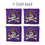 YouTheFan NCAA East Carolina Pirates Cornhole Bags - 4PK - Purple - Sports Collectibles, Sports Memorabilia, Sports Fan Shop, Sports Gifts