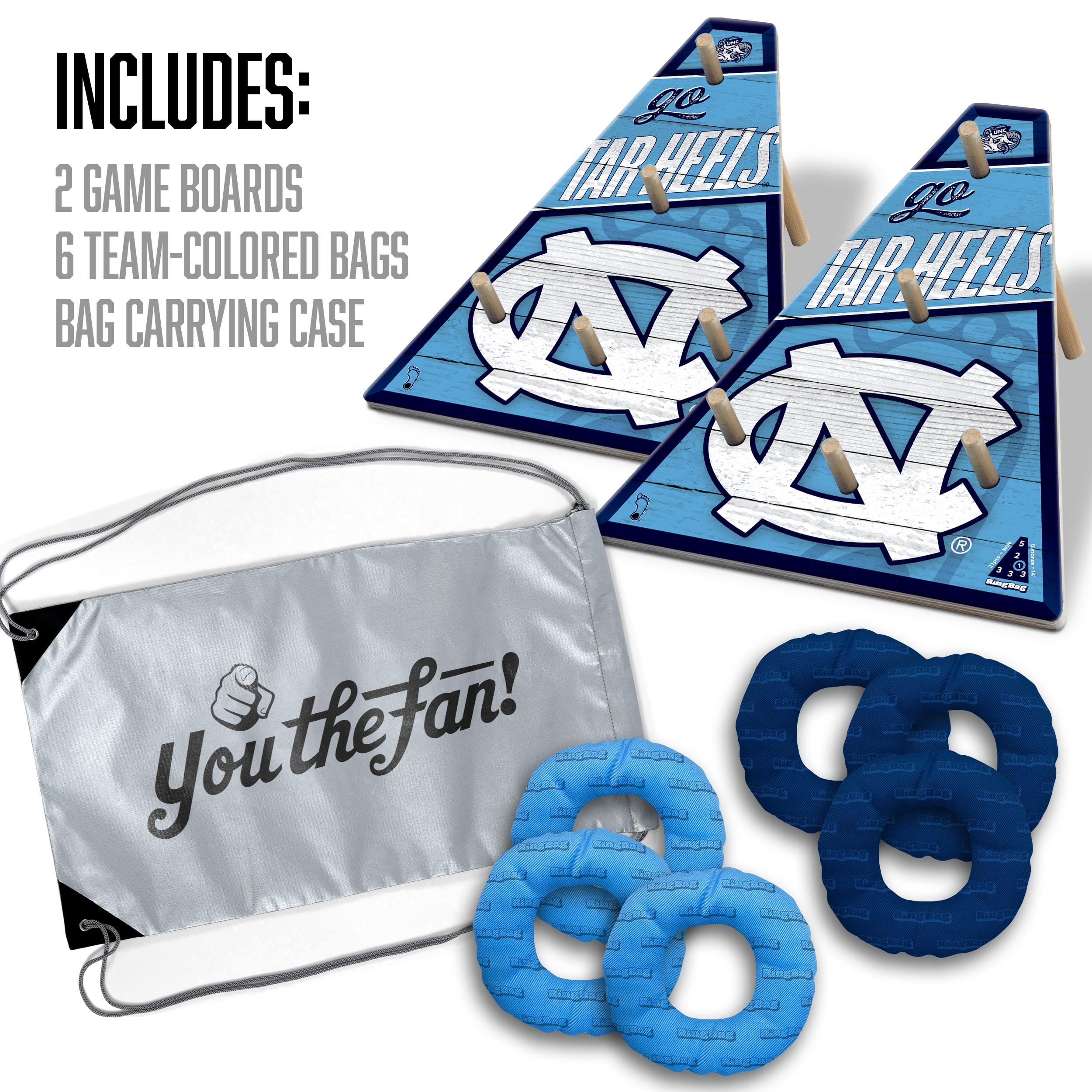 YouTheFan NCAA North Carolina Tar Heels RingBag - Sports Collectibles, Sports Memorabilia, Sports Fan Shop, Sports Gifts