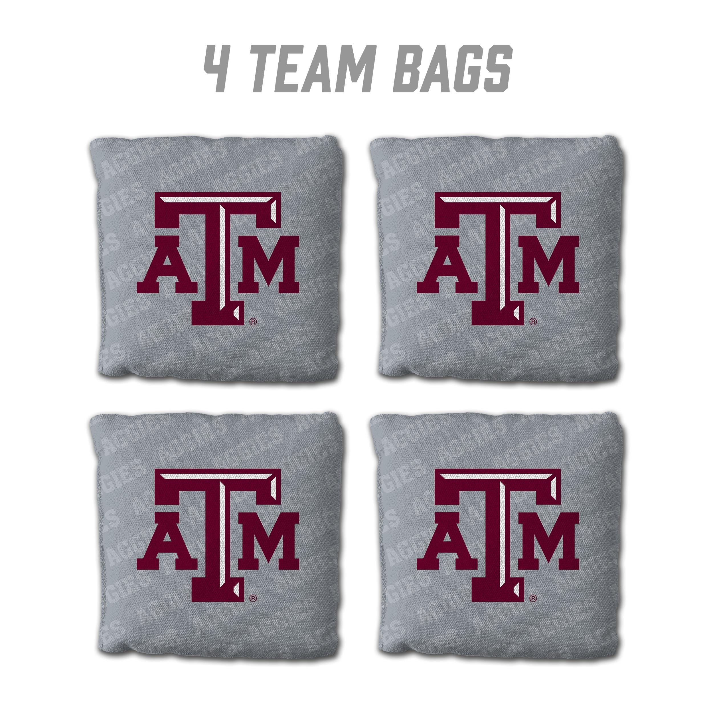 YouTheFan NCAA Texas A&M Aggies Cornhole Bags - 4PK - Grey - Sports Collectibles, Sports Memorabilia, Sports Fan Shop, Sports Gifts
