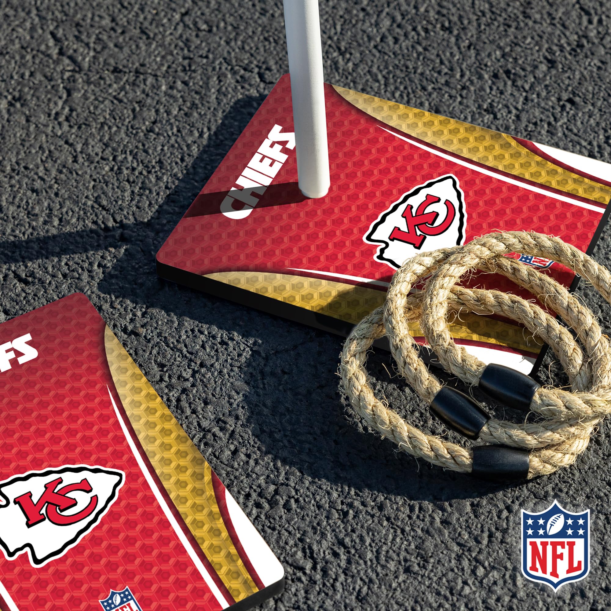 Wild Sports NFL Quoits Set with Direct Print HD Team Graphics – Tailgate Ring Toss Game – Great Gift for Any Football Fan! Ring Toss Family Outdoor Games for The Beach, BBQ, or Tailgate Party - Sports Collectibles, Sports Memorabilia, Sports Fan Shop, Sports Gifts