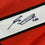 Framed Autographed/Signed Reggie Leach 35x39 Philadelphia Orange Hockey Jersey JSA COA