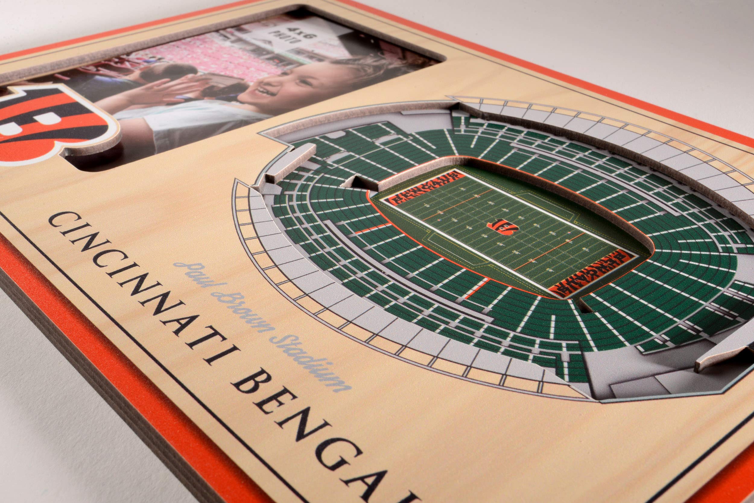 YouTheFan NFL Cincinnati Bengals 3D StadiumViews Picture Frame - Sports Collectibles, Sports Memorabilia, Sports Fan Shop, Sports Gifts