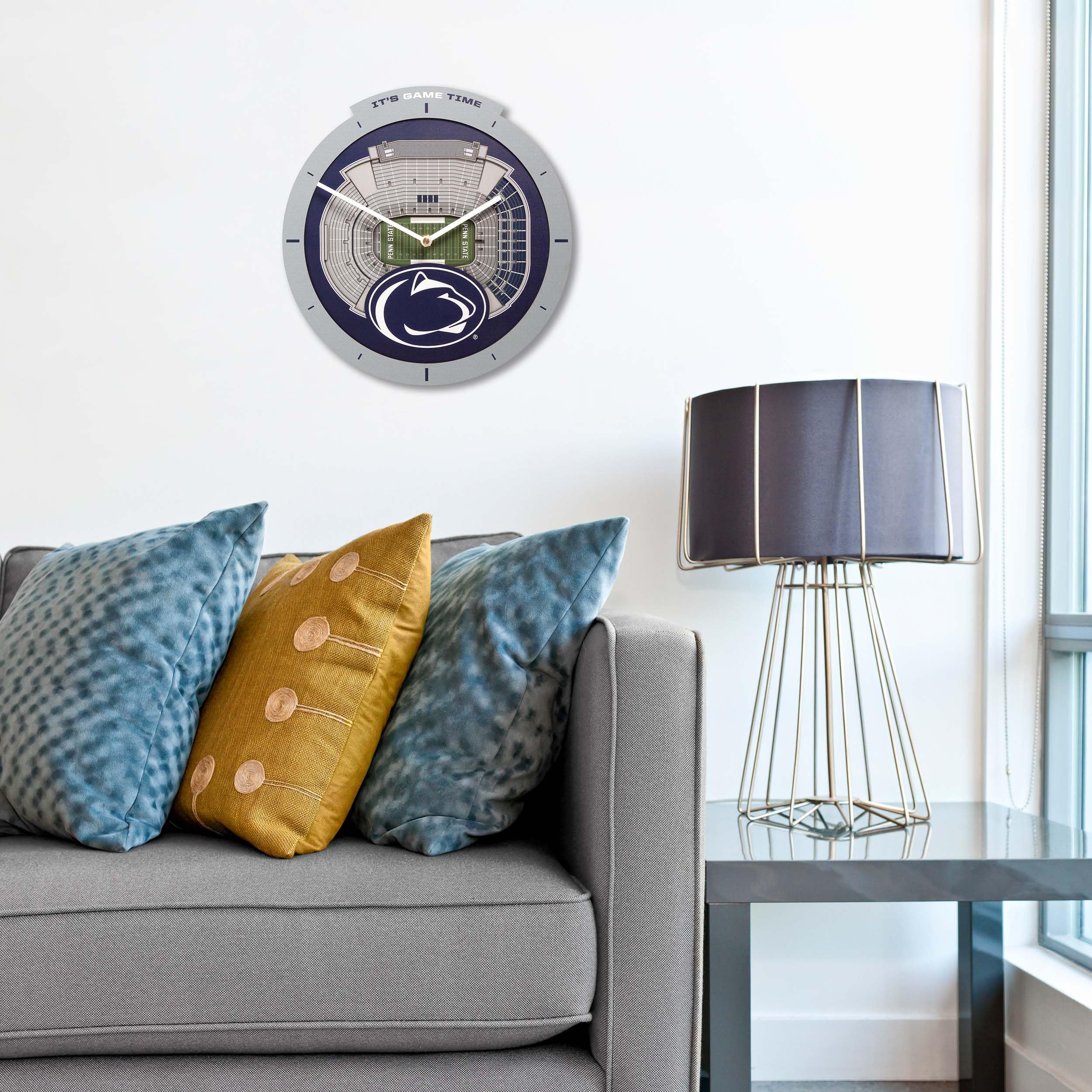 YouTheFan NCAA Penn State Nittany Lions 3D StadiumView Clock - Sports Collectibles, Sports Memorabilia, Sports Fan Shop, Sports Gifts