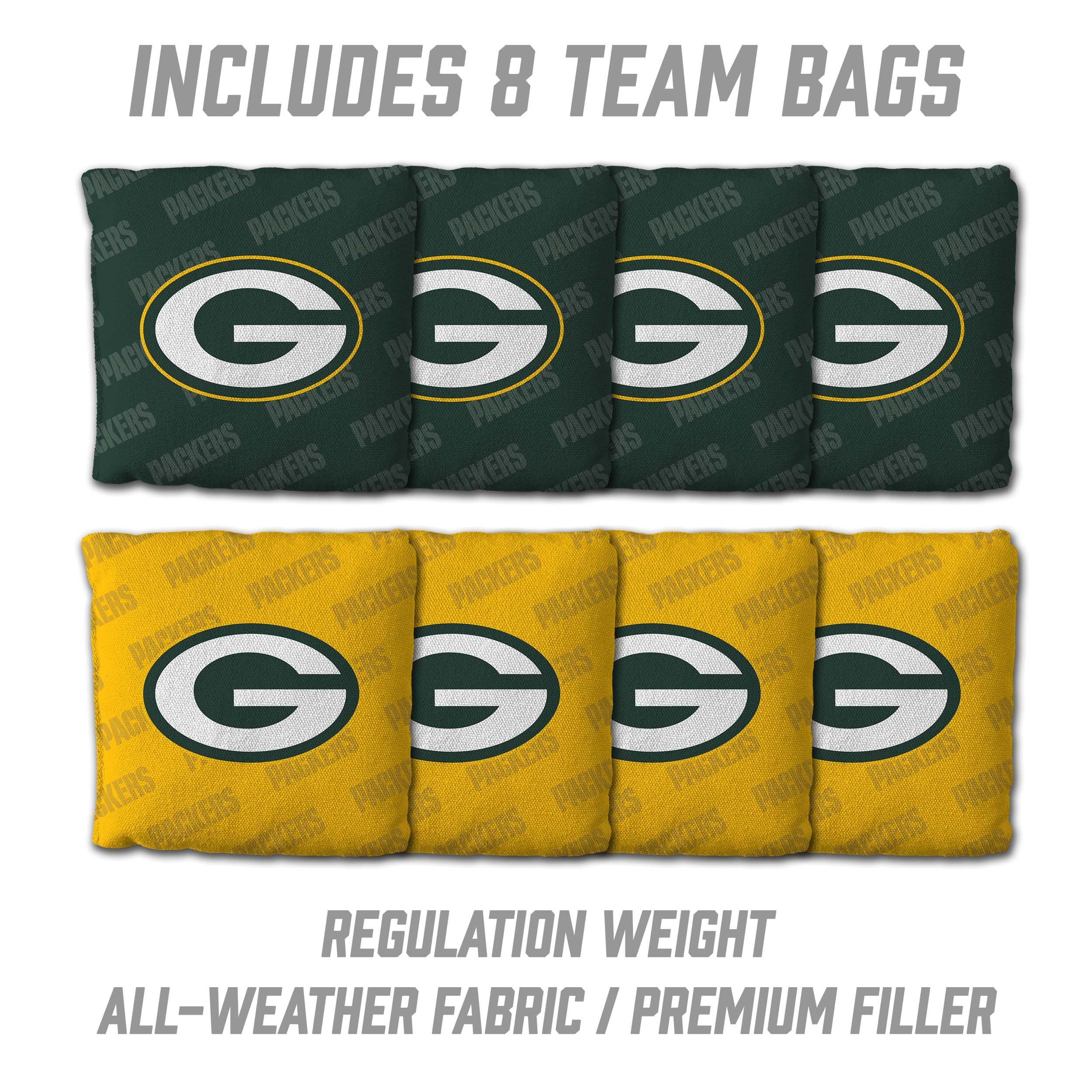 YouTheFan NFL Green Bay Packers 2’ x 3’ Wood Cornhole Game with Logo Bags - Sports Collectibles, Sports Memorabilia, Sports Fan Shop, Sports Gifts