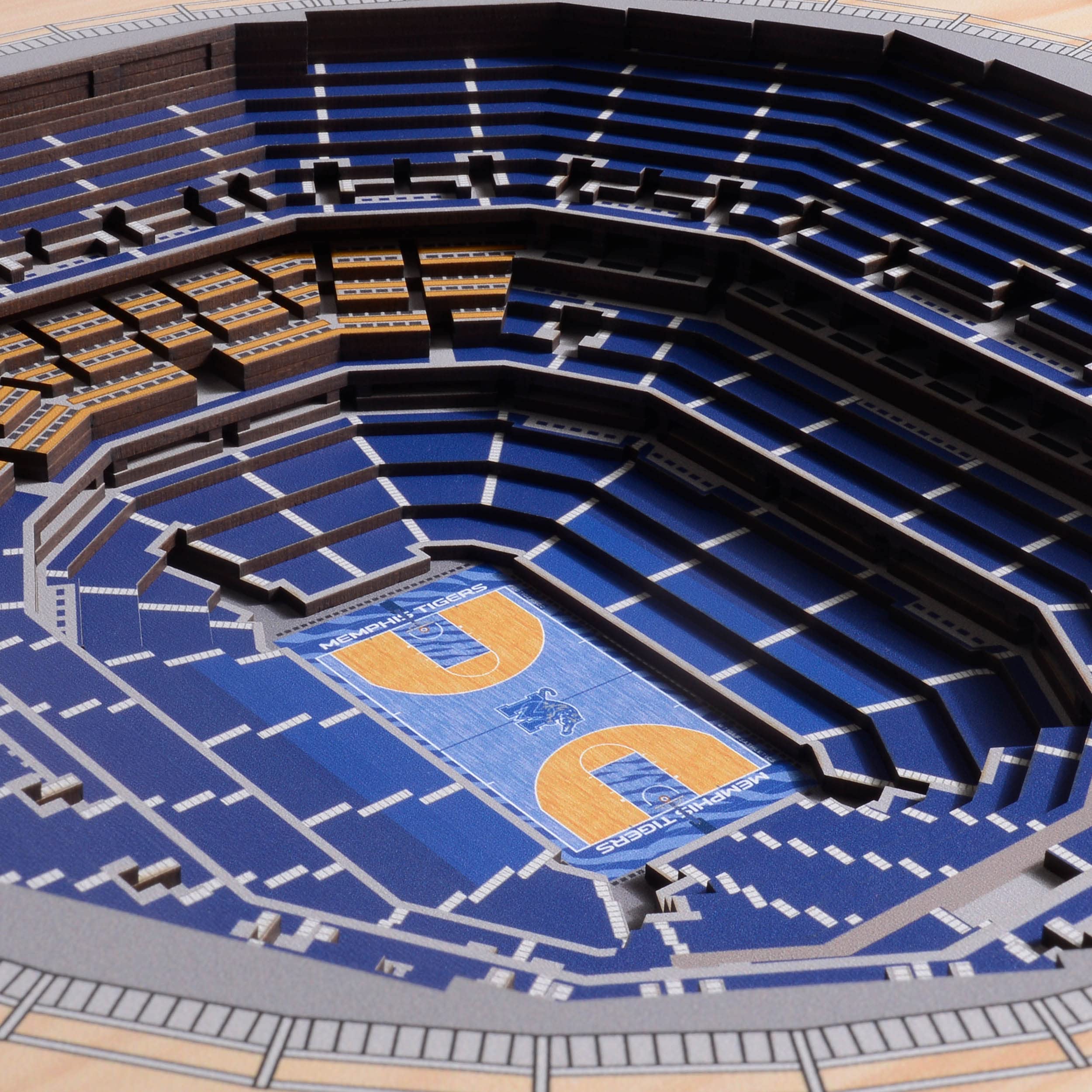 YouTheFan NCAA Memphis Tigers 25-Layer StadiumViews 3D Wall Art - FedExForum - Sports Collectibles, Sports Memorabilia, Sports Fan Shop, Sports Gifts