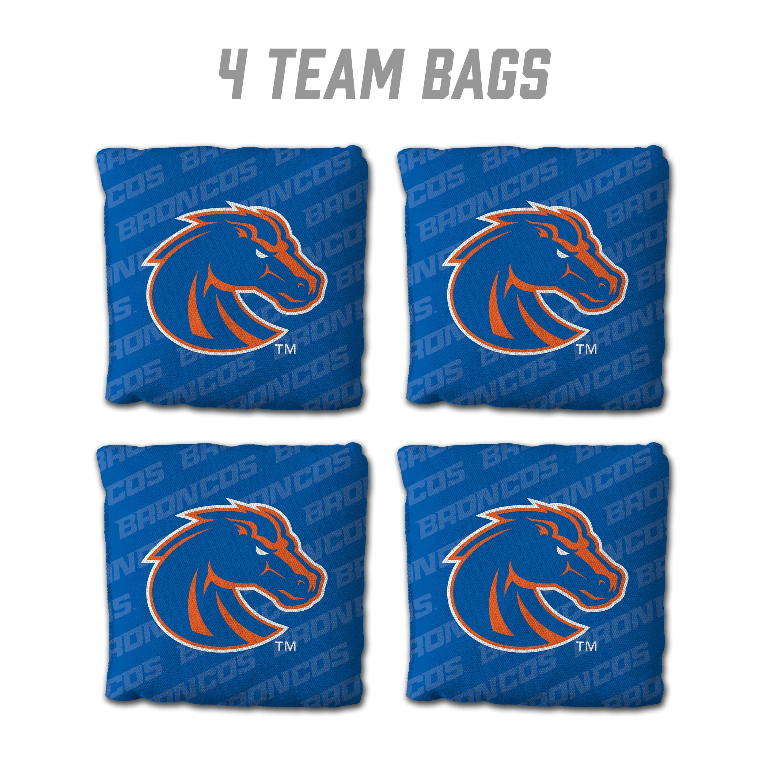 YouTheFan NCAA Boise State Broncos Cornhole Bags - 4PK - Blue - Sports Collectibles, Sports Memorabilia, Sports Fan Shop, Sports Gifts