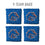 YouTheFan NCAA Boise State Broncos Cornhole Bags - 4PK - Blue - Sports Collectibles, Sports Memorabilia, Sports Fan Shop, Sports Gifts