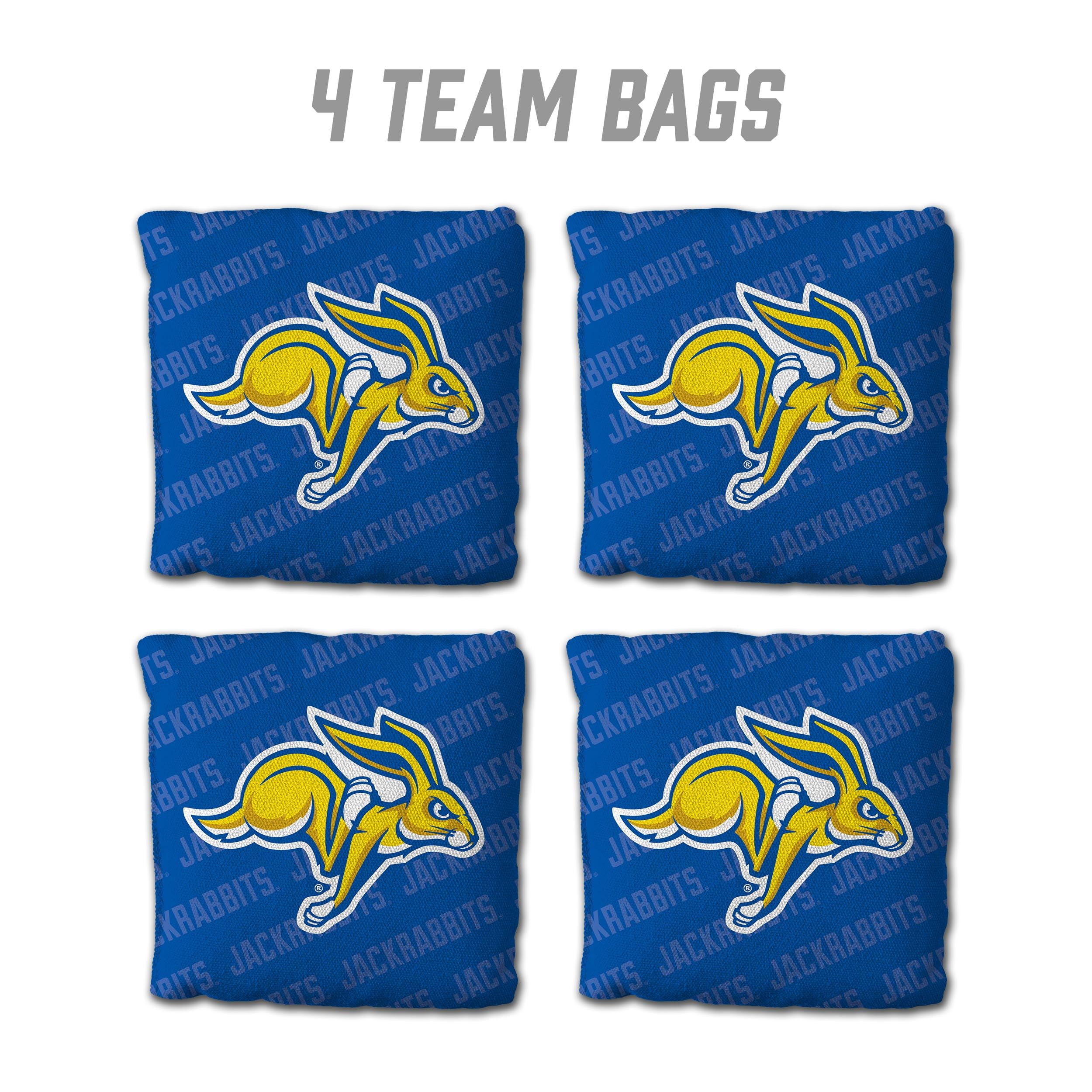 YouTheFan NCAA South Dakota State Jackrabbits Cornhole Bags - 4PK - Blue - Sports Gifts, Sports Memorabilia, Sports Collectibles, Fan Shop