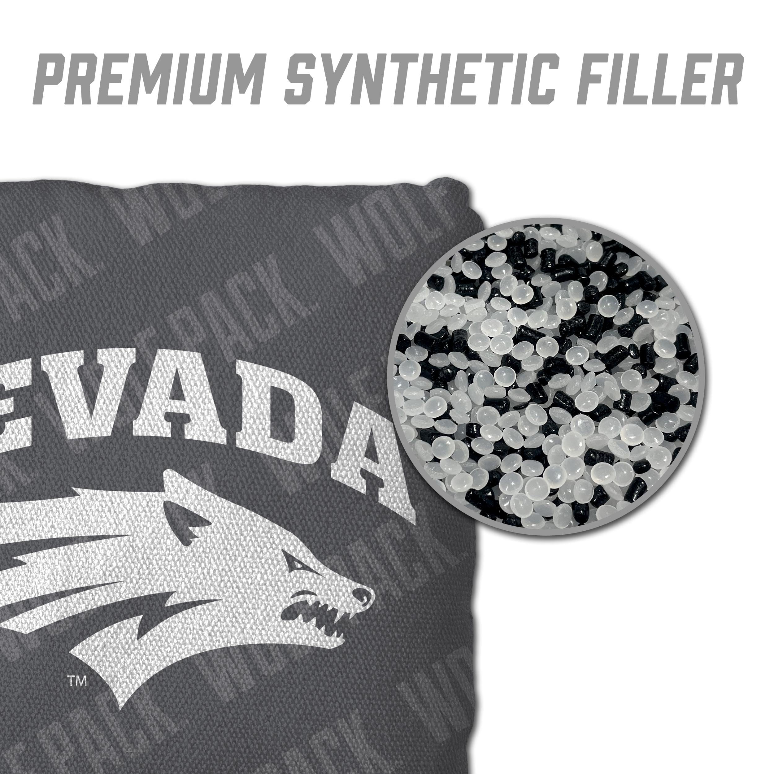 YouTheFan NCAA Nevada Wolf Pack Cornhole Bags - 4PK - Grey - Sports Collectibles, Sports Memorabilia, Sports Fan Shop, Sports Gifts