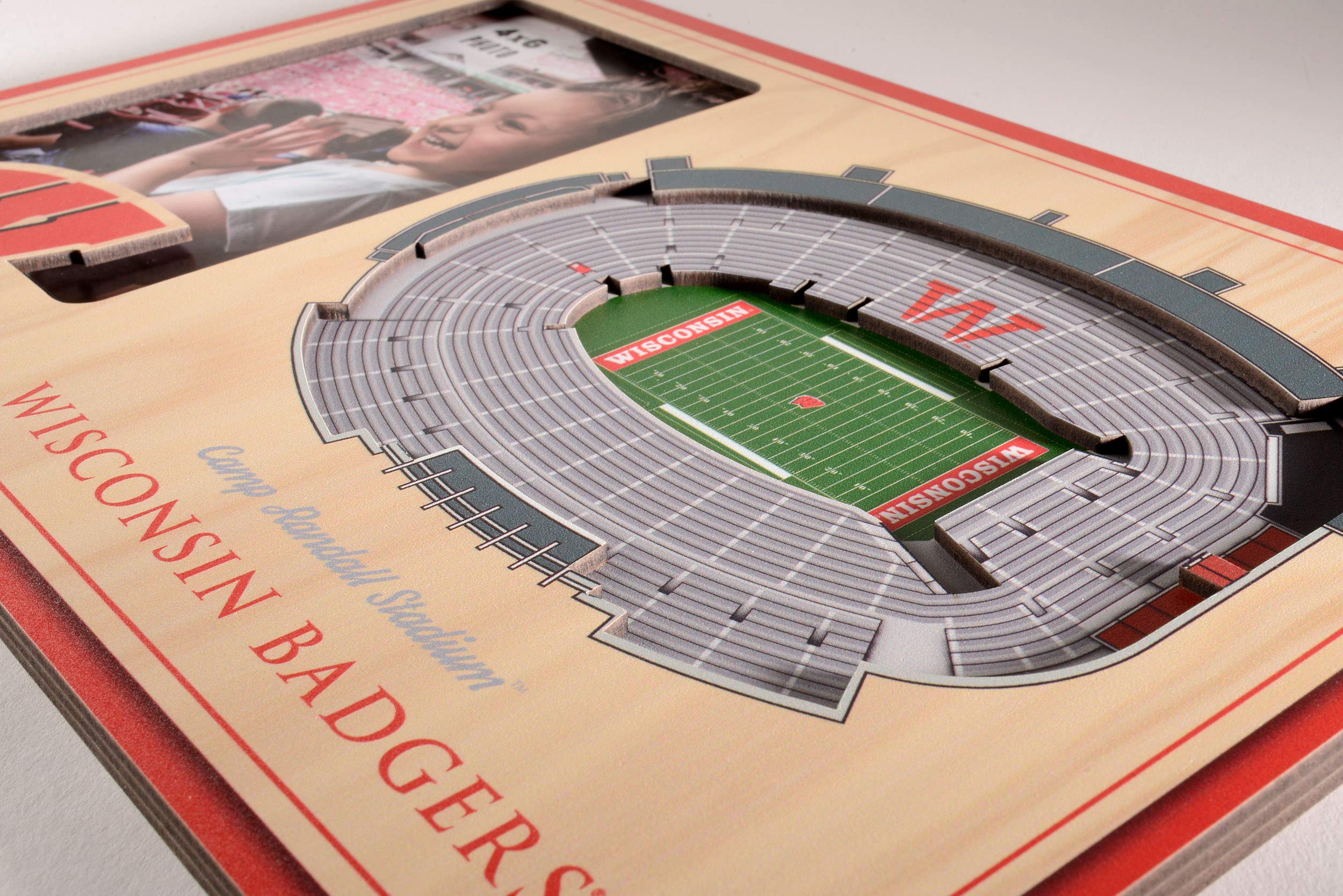 YouTheFan NCAA Wisconsin Badgers 3D StadiumView Picture Frame - Camp Randall Stadium - Sports Collectibles, Sports Memorabilia, Sports Fan Shop, Sports Gifts