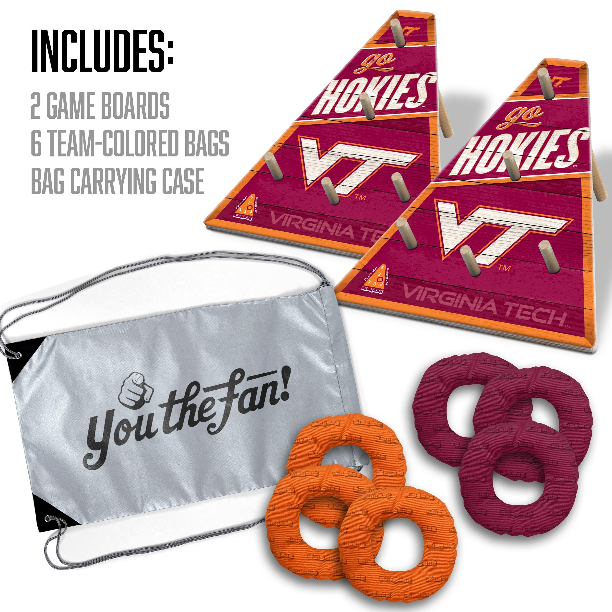 YouTheFan NCAA Virginia Tech Hokies RingBag - Sports Collectibles, Sports Memorabilia, Sports Fan Shop, Sports Gifts