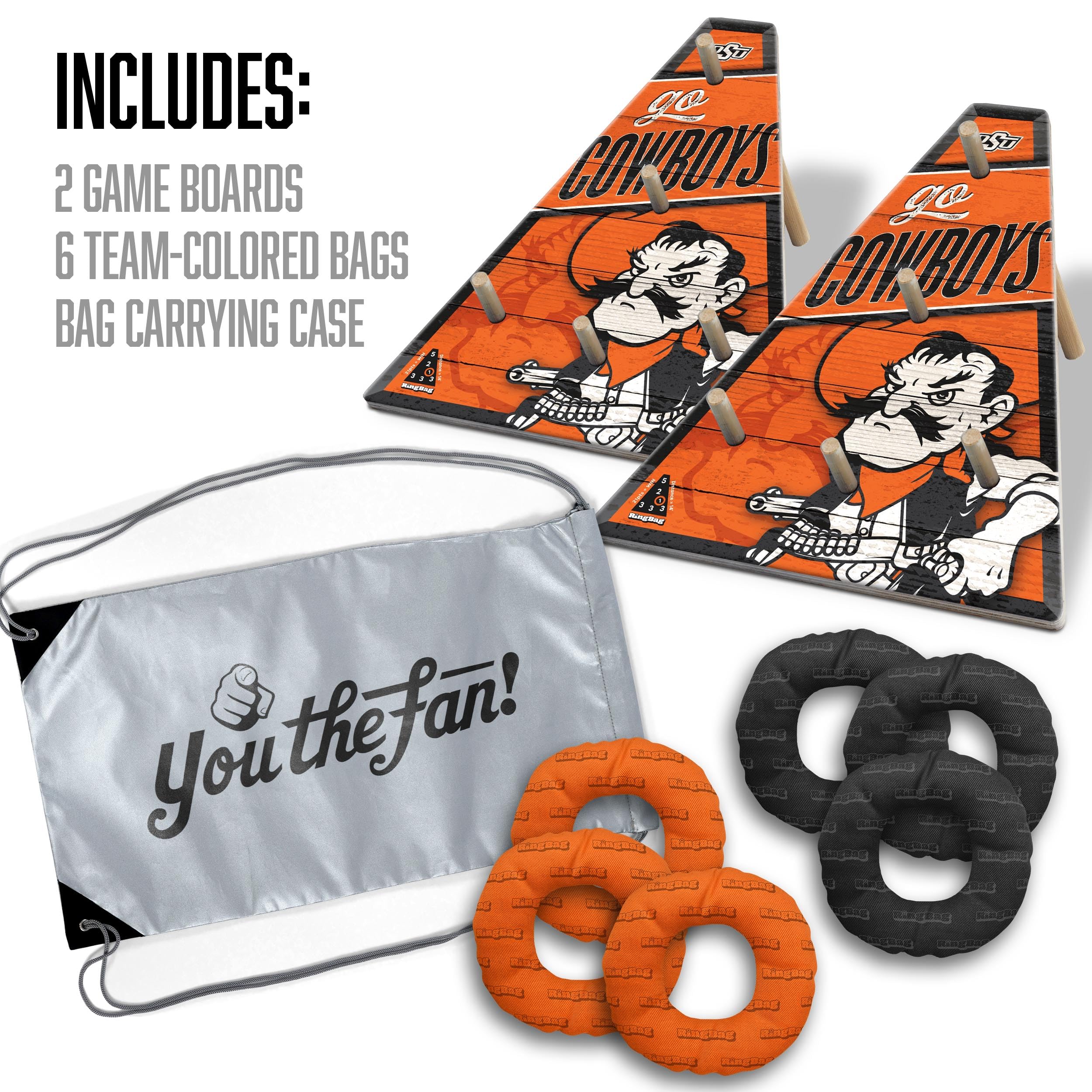 YouTheFan NCAA Oklahoma State Cowboys RingBag - Sports Collectibles, Sports Memorabilia, Sports Fan Shop, Sports Gifts